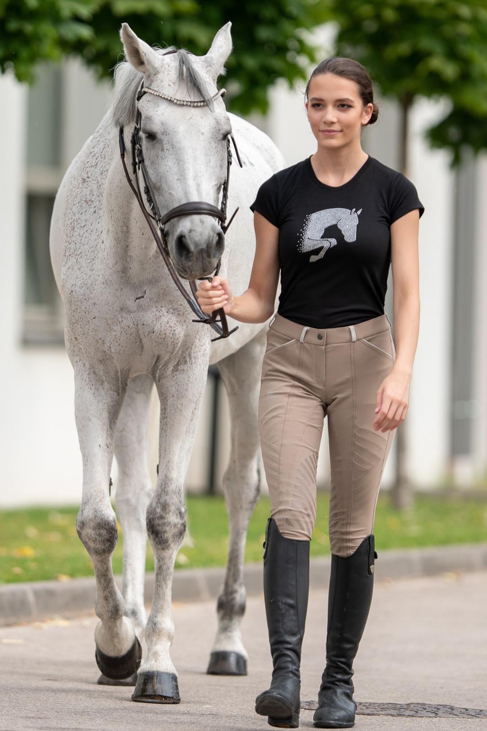 Cavalliera Riding Cotton Top Jumping Star, Women's Short Sleeve Women’s Riding Clothing