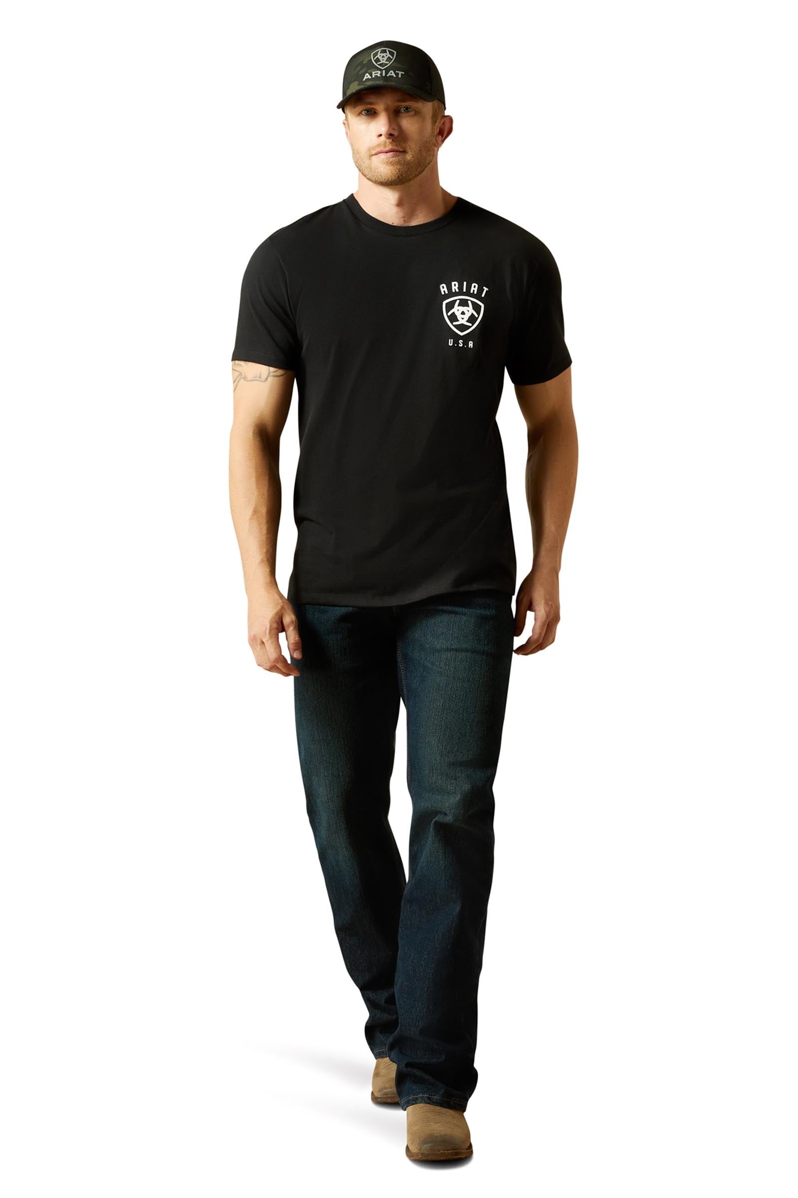 Ariat Faded Bull Men´s T-Shirt Mens Riding Clothing