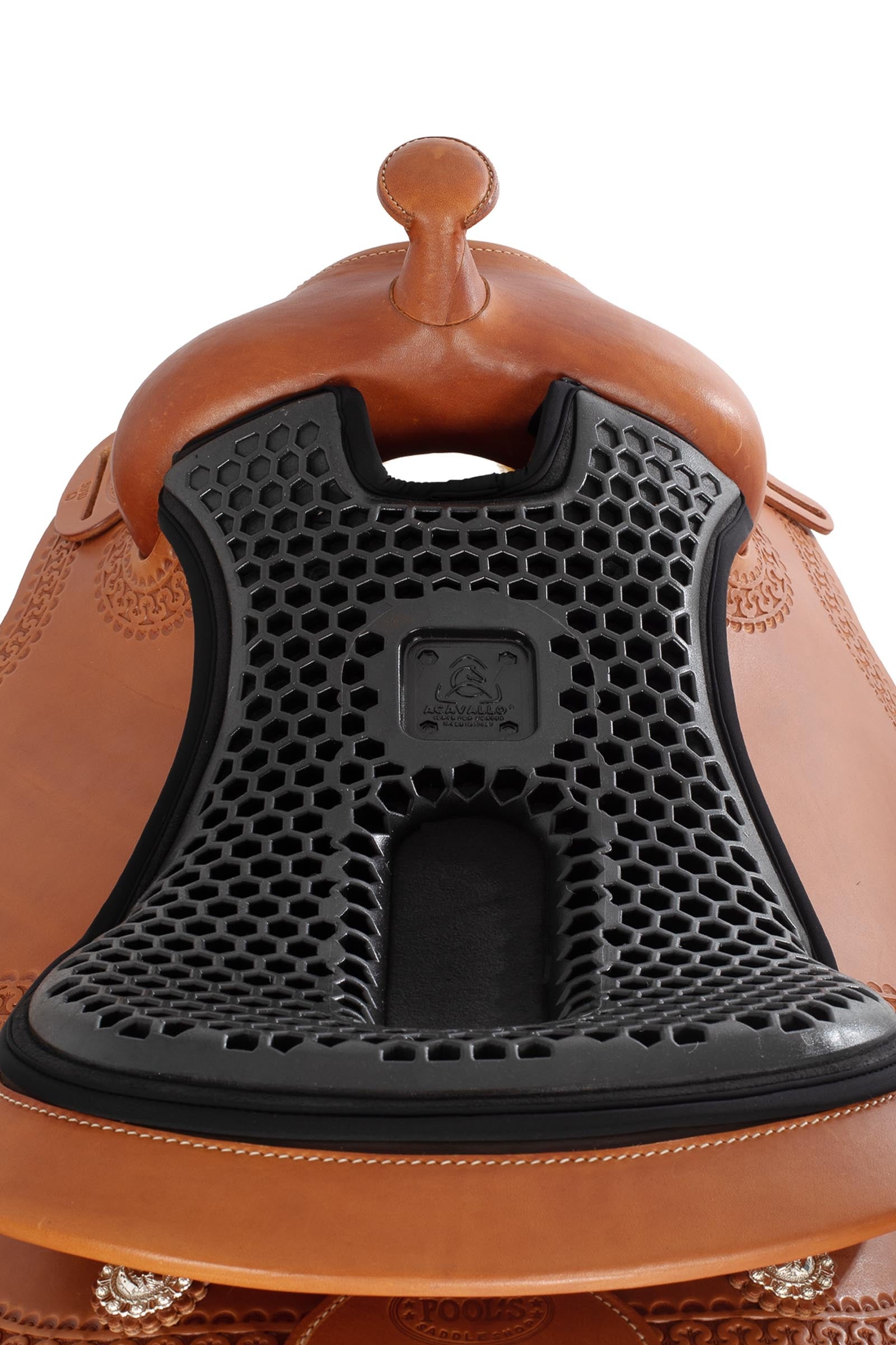 Acavallo Ortho-Coccyx Seat Saver Western Hexa Gel-Out Dri-lex, 20 mm Saddle Pads