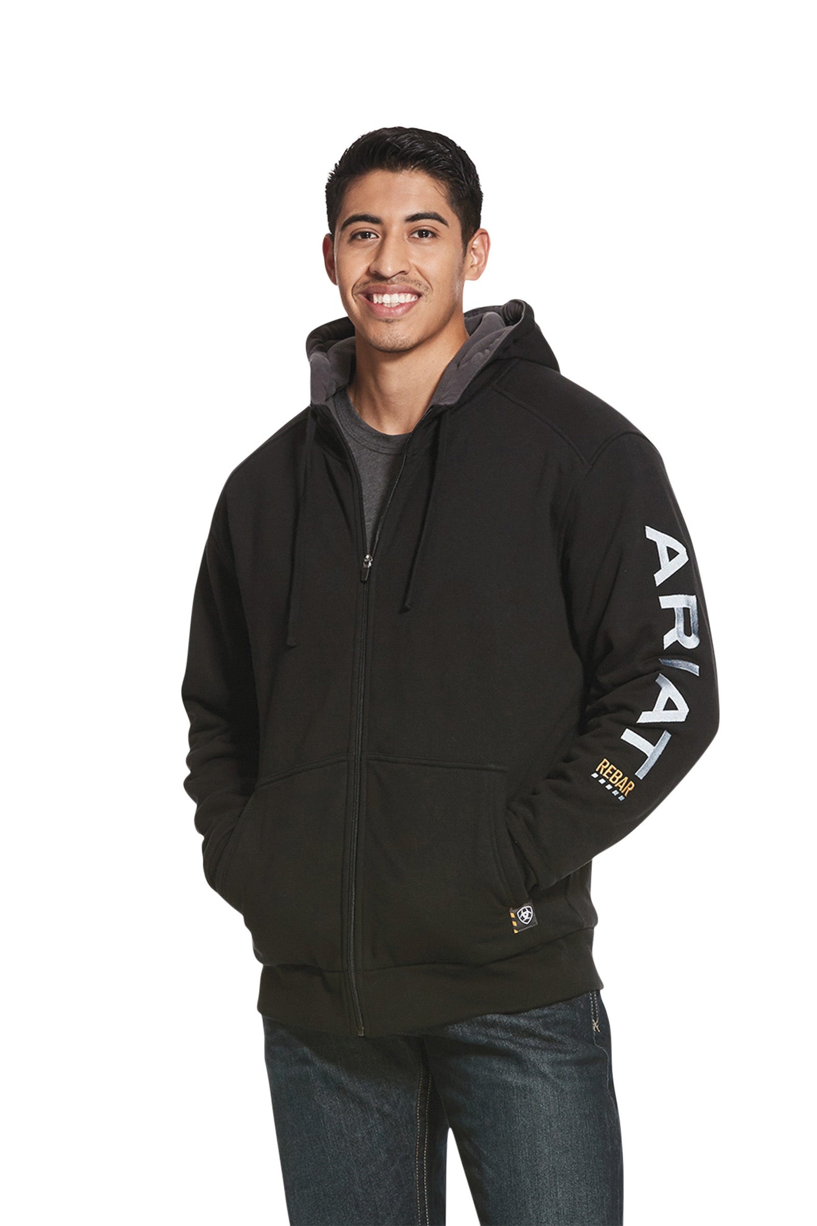 Ariat Rebar All-Weather Men's Full Zip Hood Mens Riding Clothing