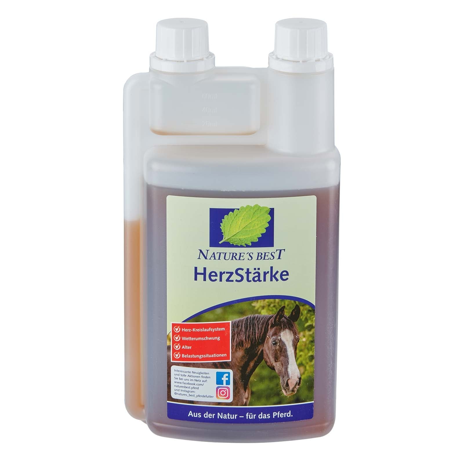 Nature's Best Herzstärke, 1l Horse Feed & Nutrition