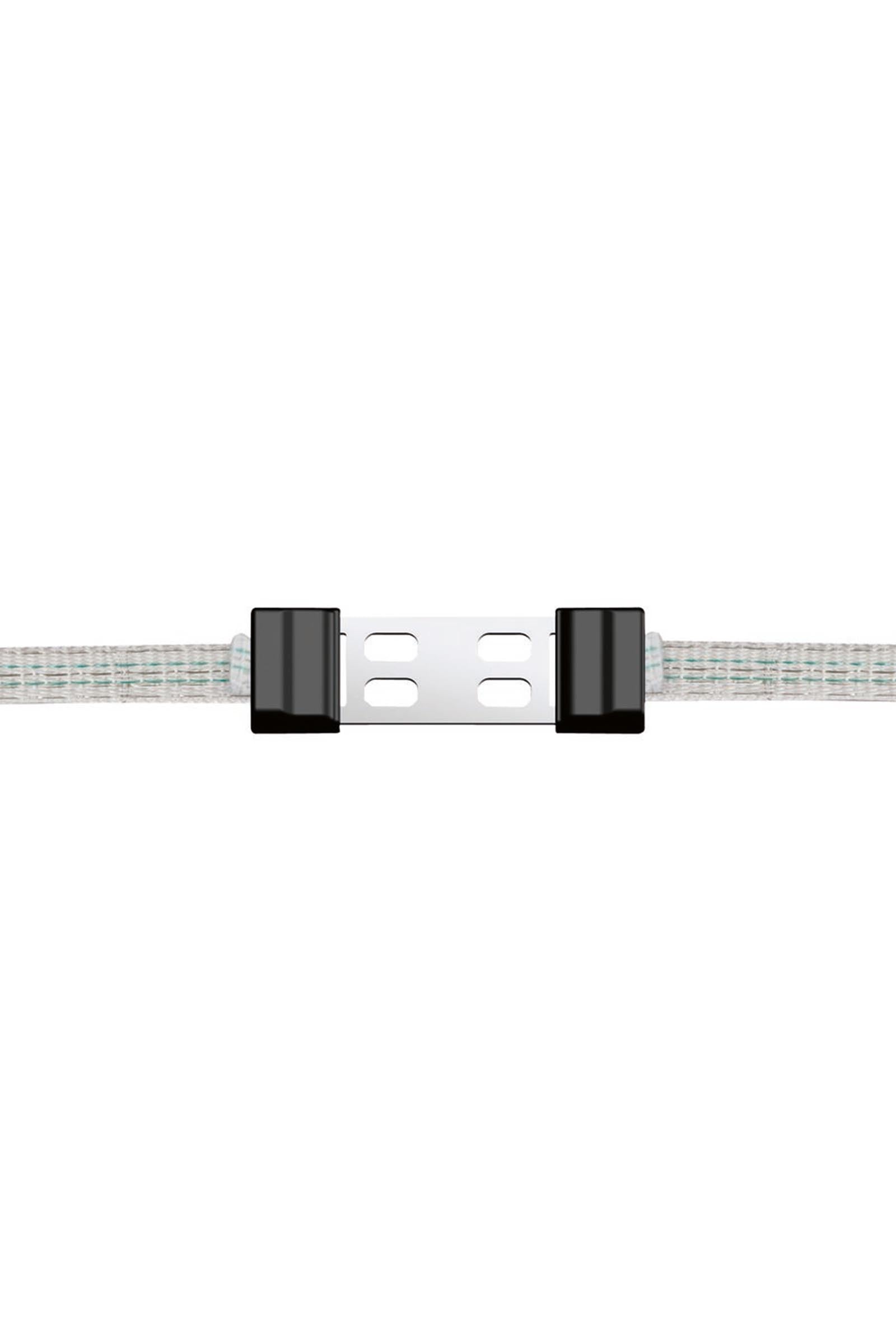 Kerbl Litzclip Bandverbinder 12,5mm Edelstahl, 5 Stück Weidezaun