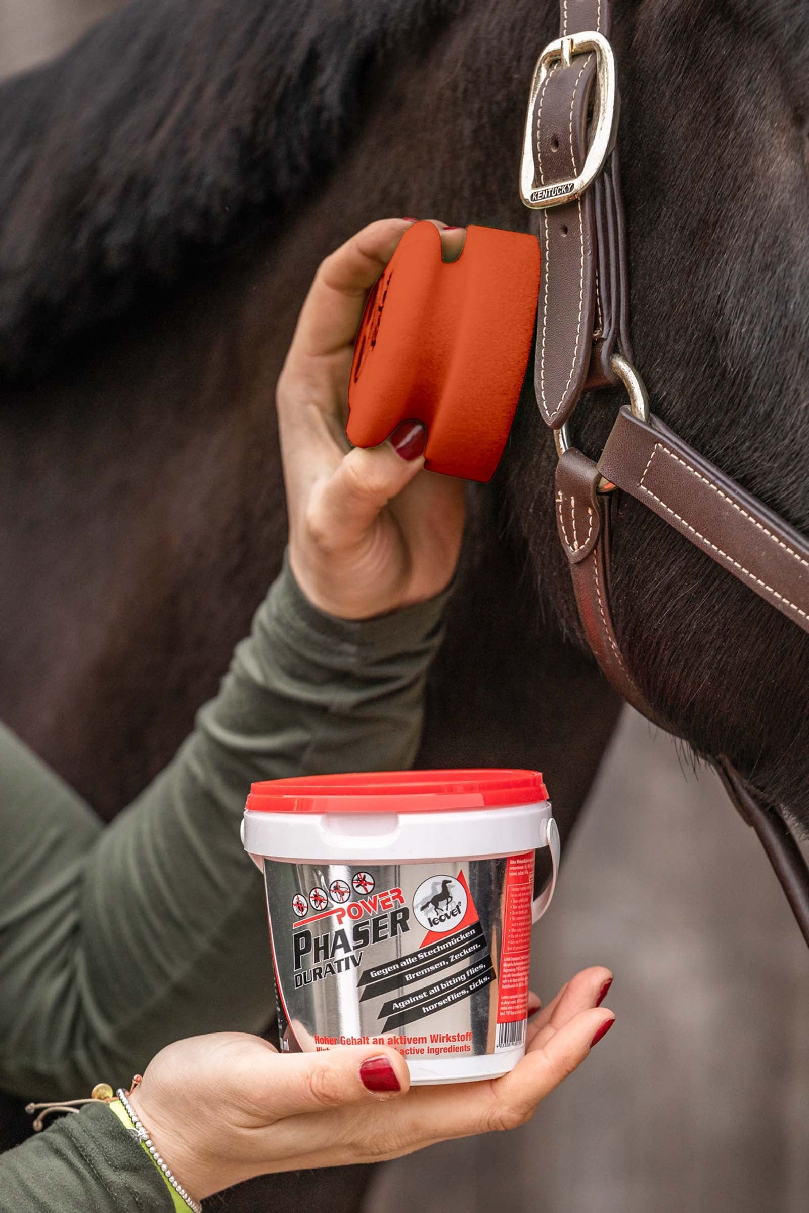 Leovet Power Phaser Durativ Gel, Insect Repellent, 500ml Antifly Protection for Horses