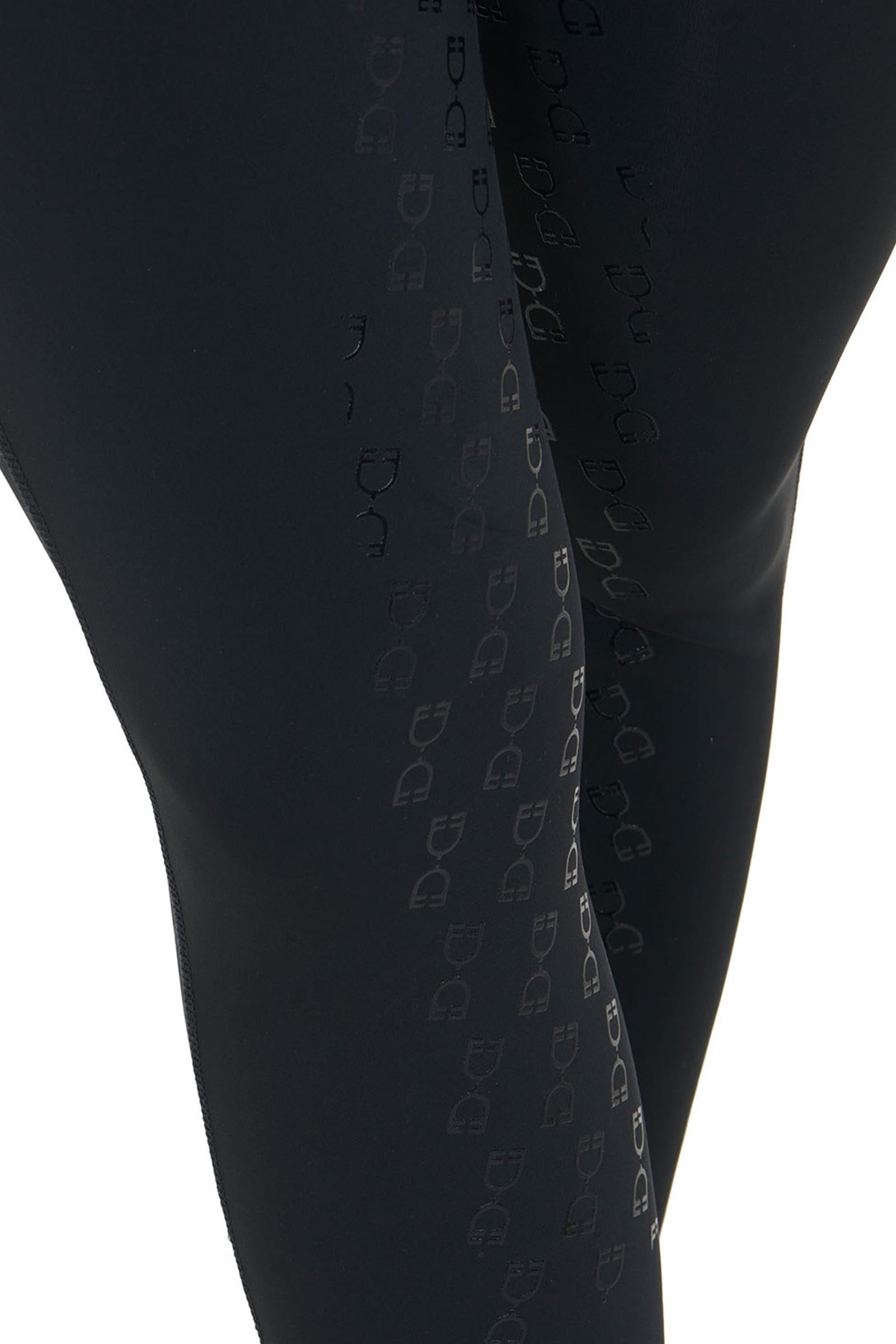 Equestro Women's Slim Fit Full Grip High-Waisted Leggings Rhinestones Womens Breeches