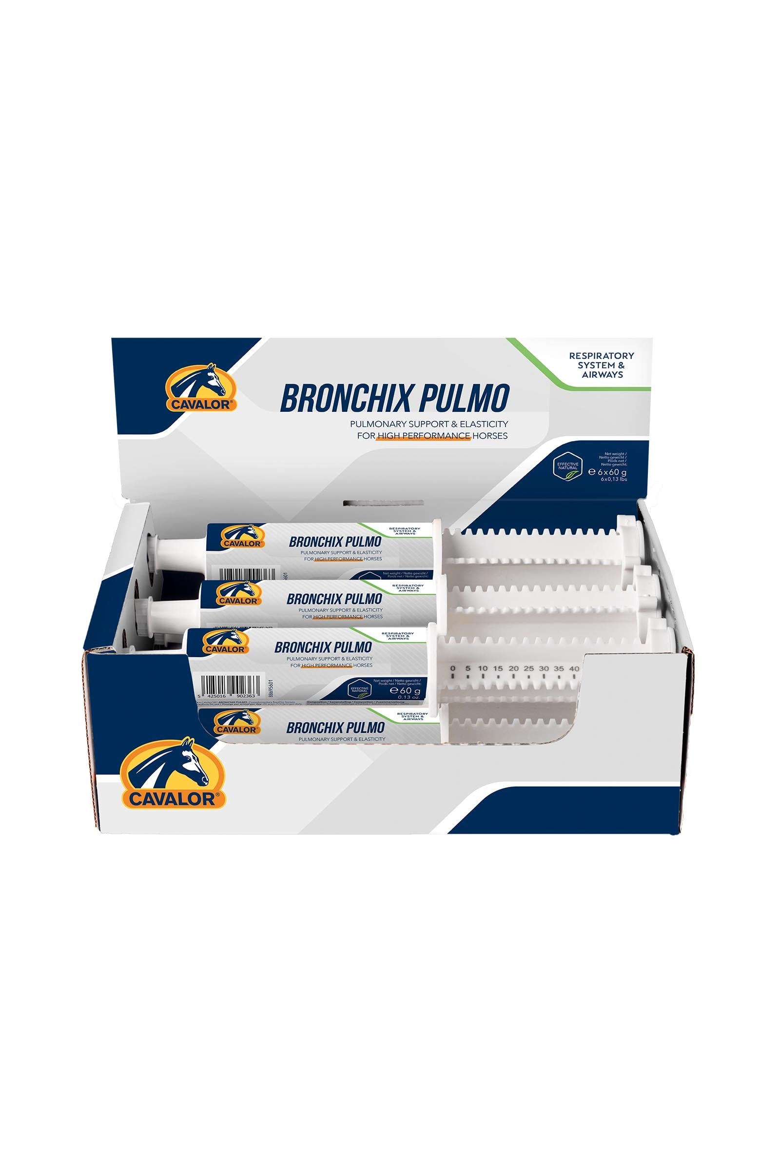 Cavalor Bronchix Pulmo Paste, Atemwege, 6 x 60 g Horse Feed & Nutrition