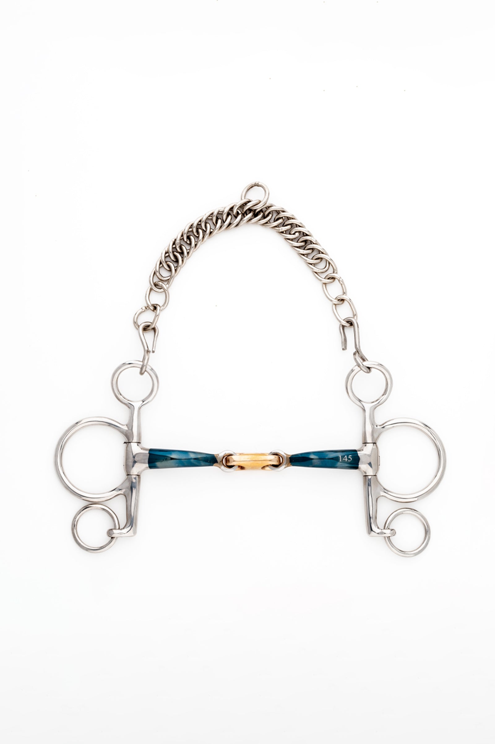 Kavalkade ergonomisches Pelhamgebiss, doppelt gebrochen, kurz, 14 mm Gebisse