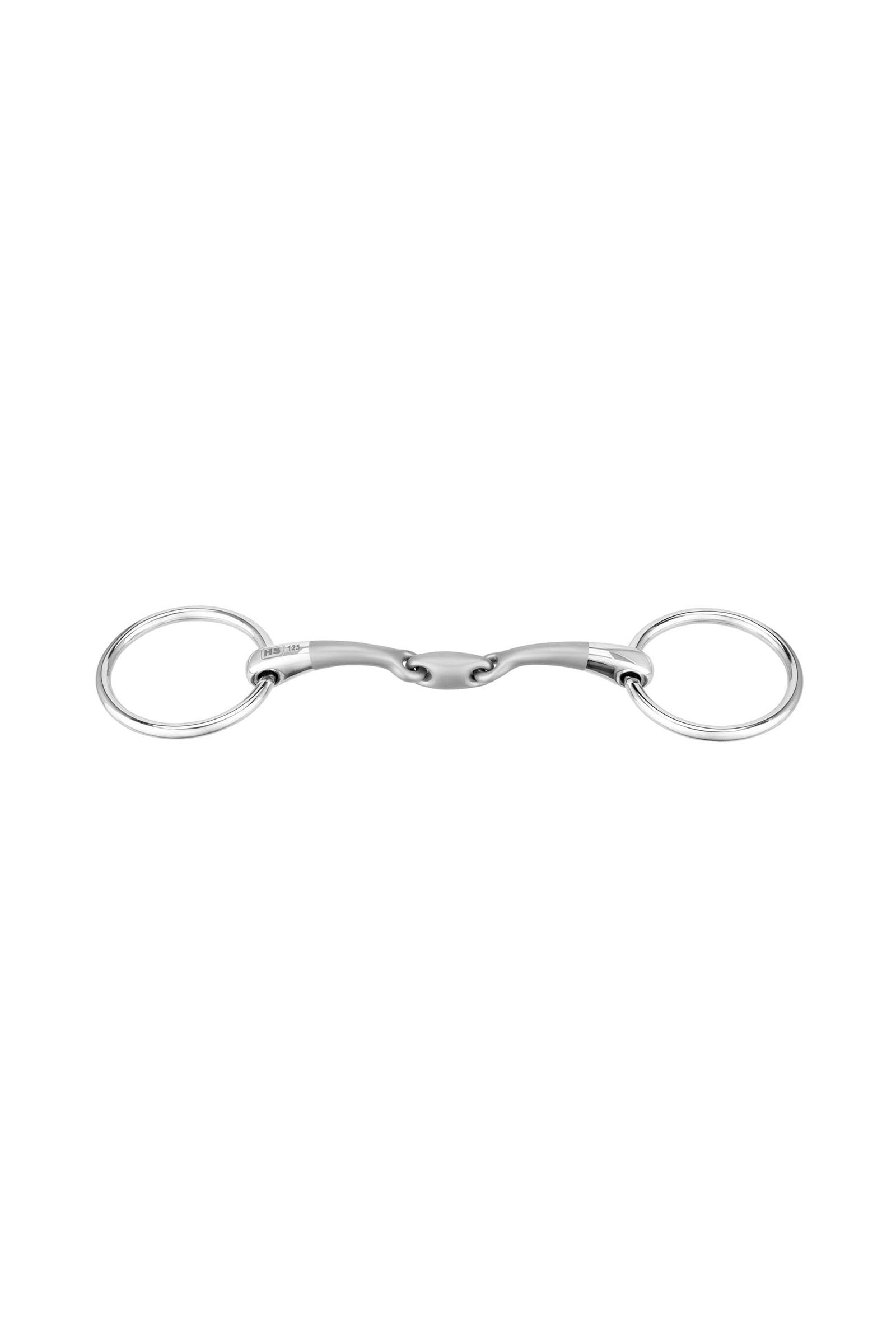 Sprenger Satinox Unterlegtrense, doppelt gebrochen, 12 mm, 55 mm Ringe, Edelstahl Gebisse