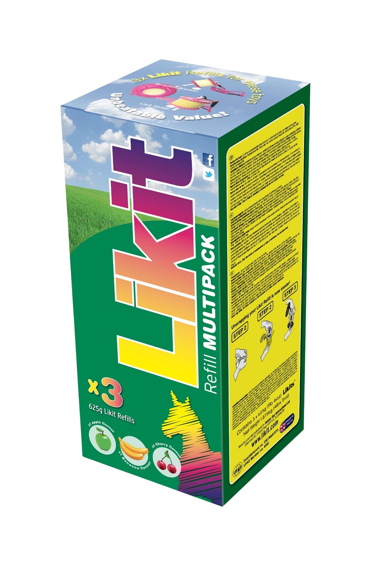 Likit Sparset 3 x 650g Horse Feed & Nutrition