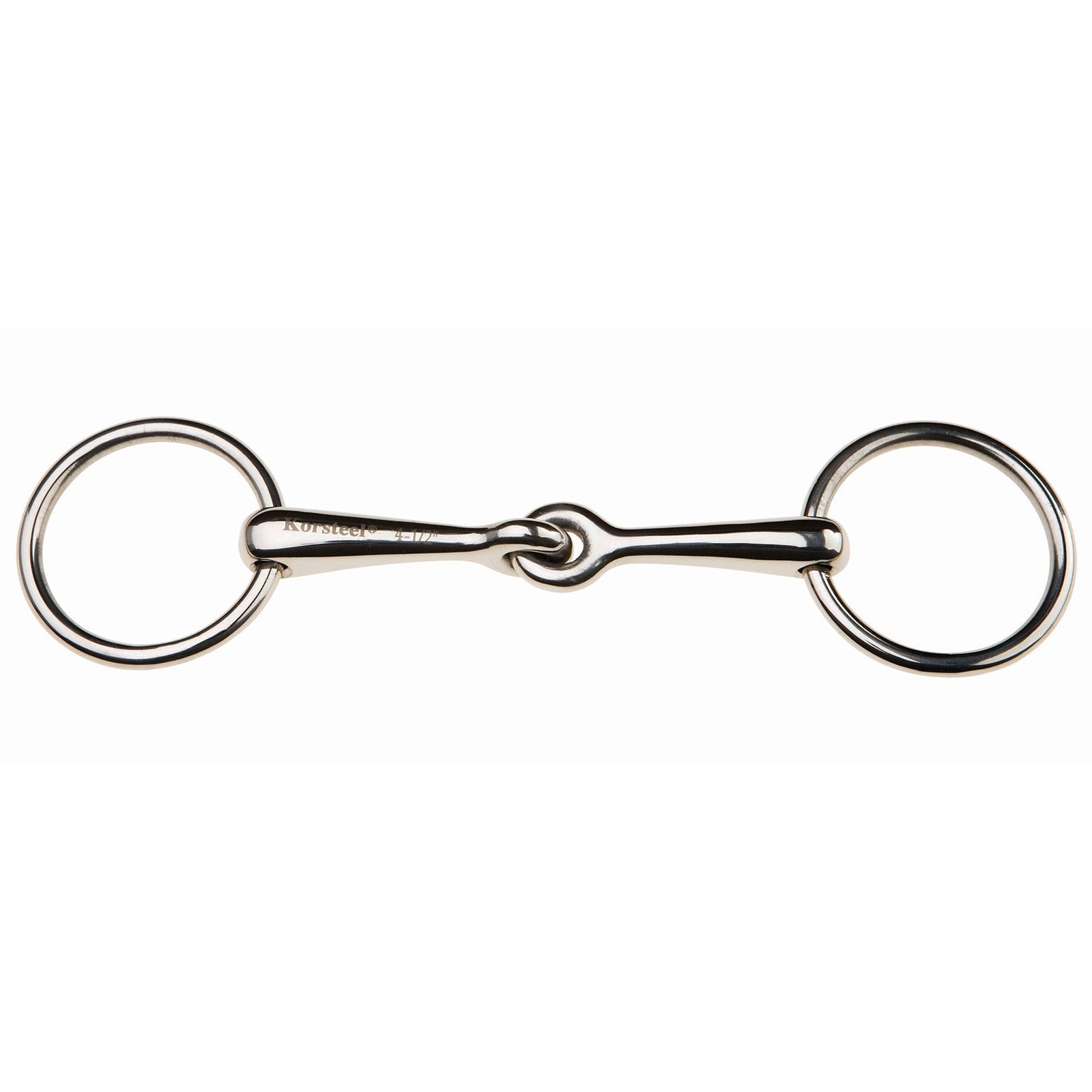 Korsteel Stainless Steel Weymouth Loose Ring Bradoon Snaffle Bit Gebisse