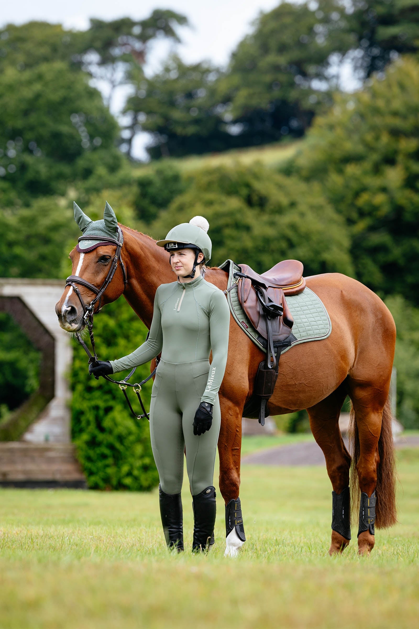 LeMieux Suede Square Close Contact Saddle Pad Saddle Pads