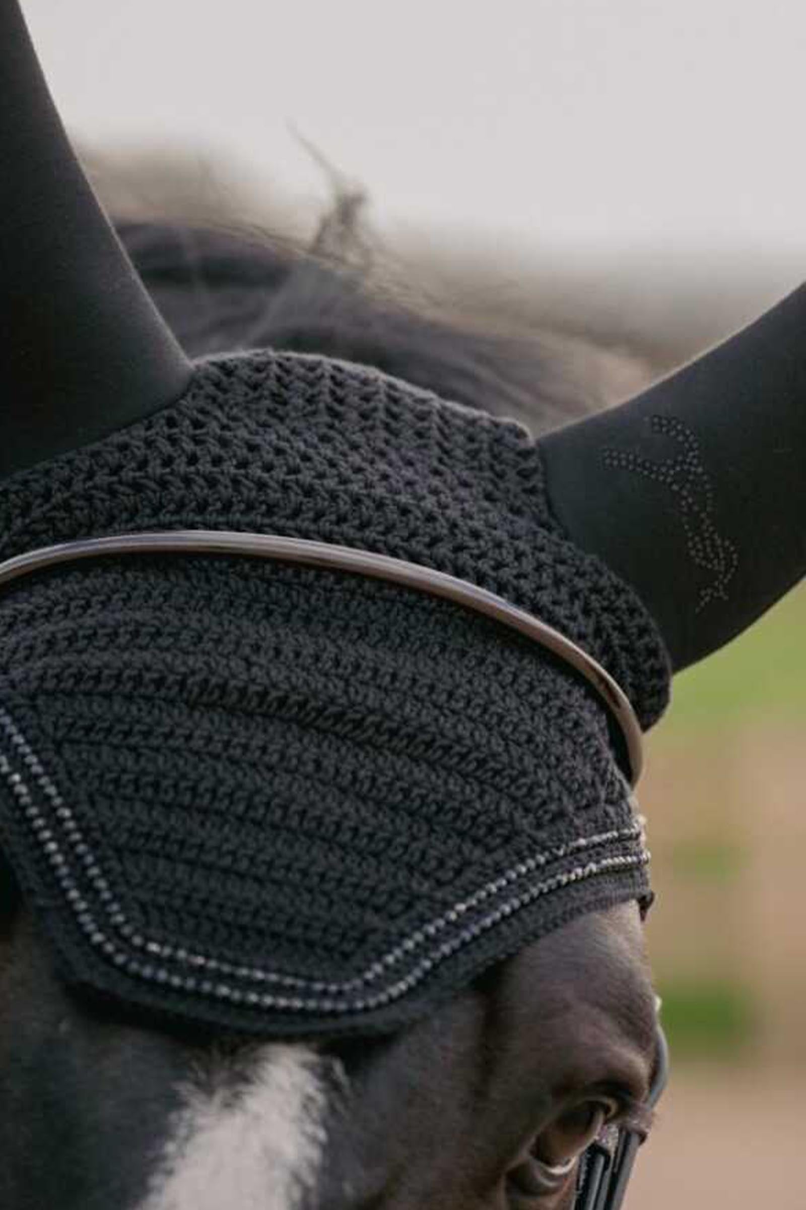 PENELOPE Soundless Fly Mask With Strass Antifly Protection for Horses