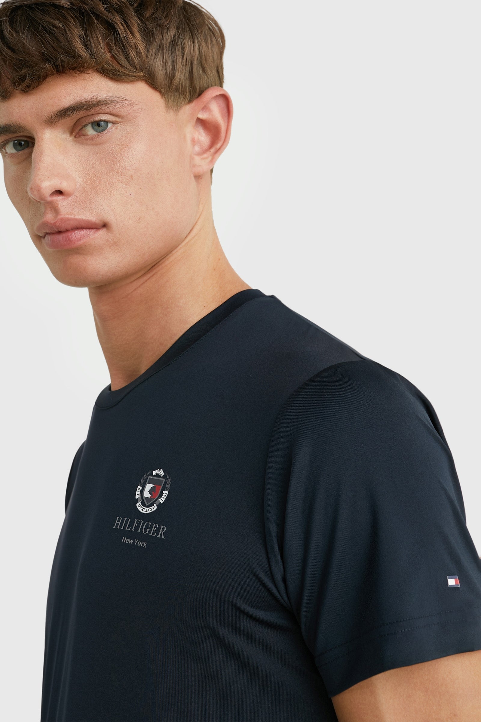 Tommy Hilfiger Equestrian Performance Crest Men's Print T-Shirt Women’s Riding Clothing