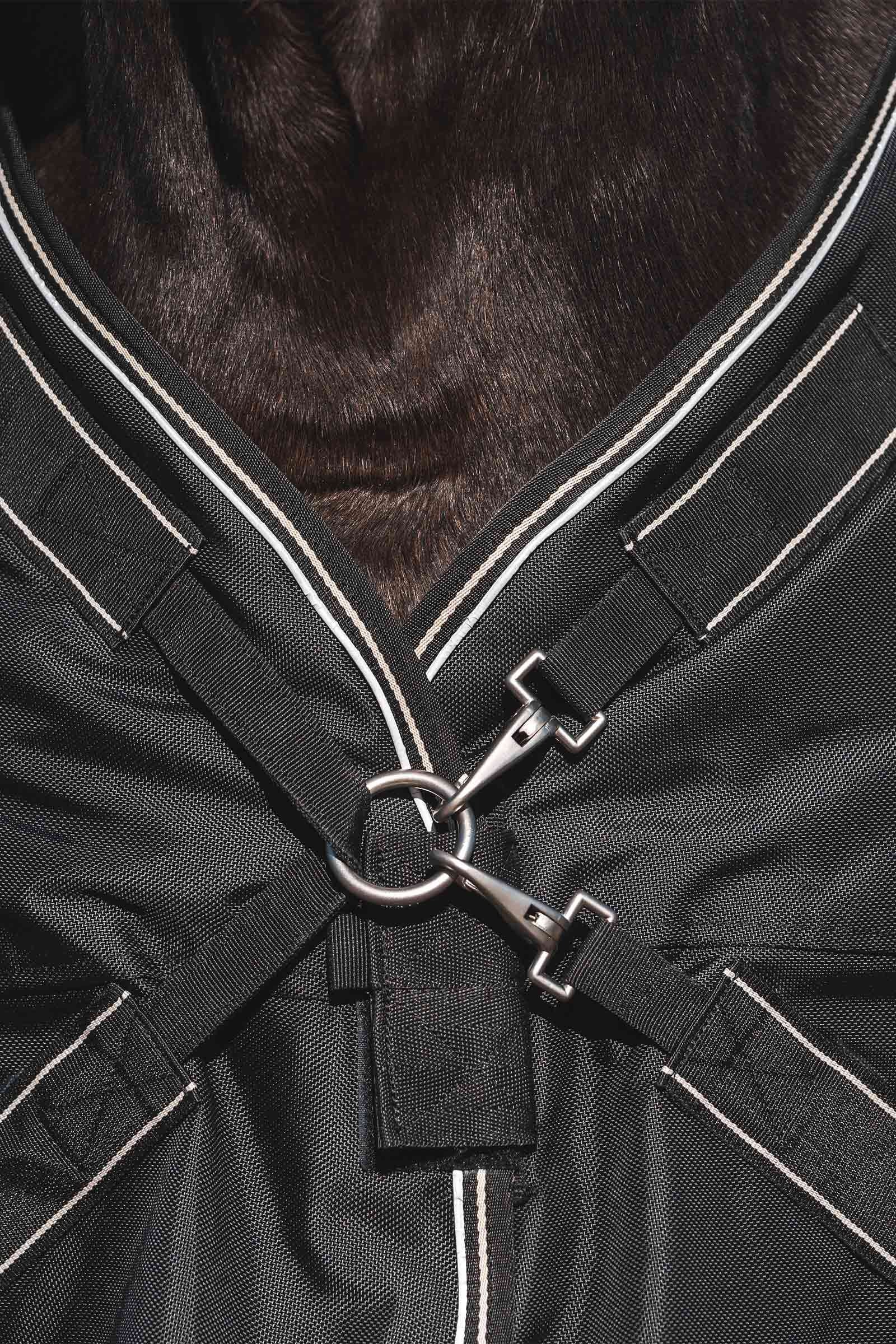 Back on Track Obsidian Turnout Rug With Detachable Neck, 150g Horse Rugs