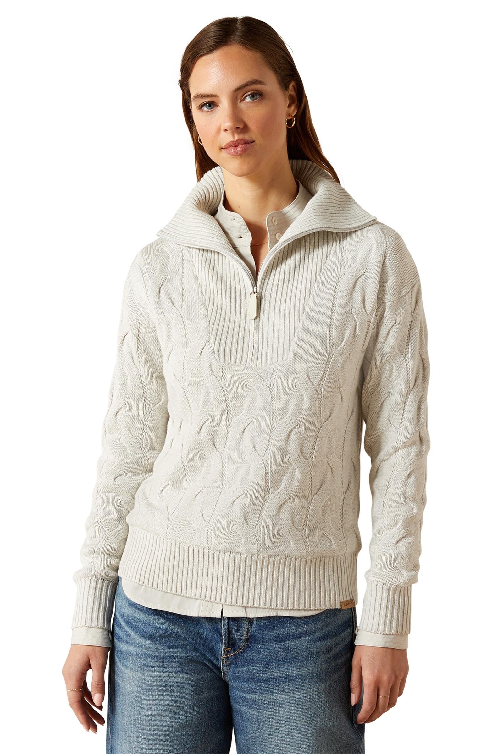 Ariat Alamere Damenpullover mit halbem Reißverschluss Damen Reitbekleidung