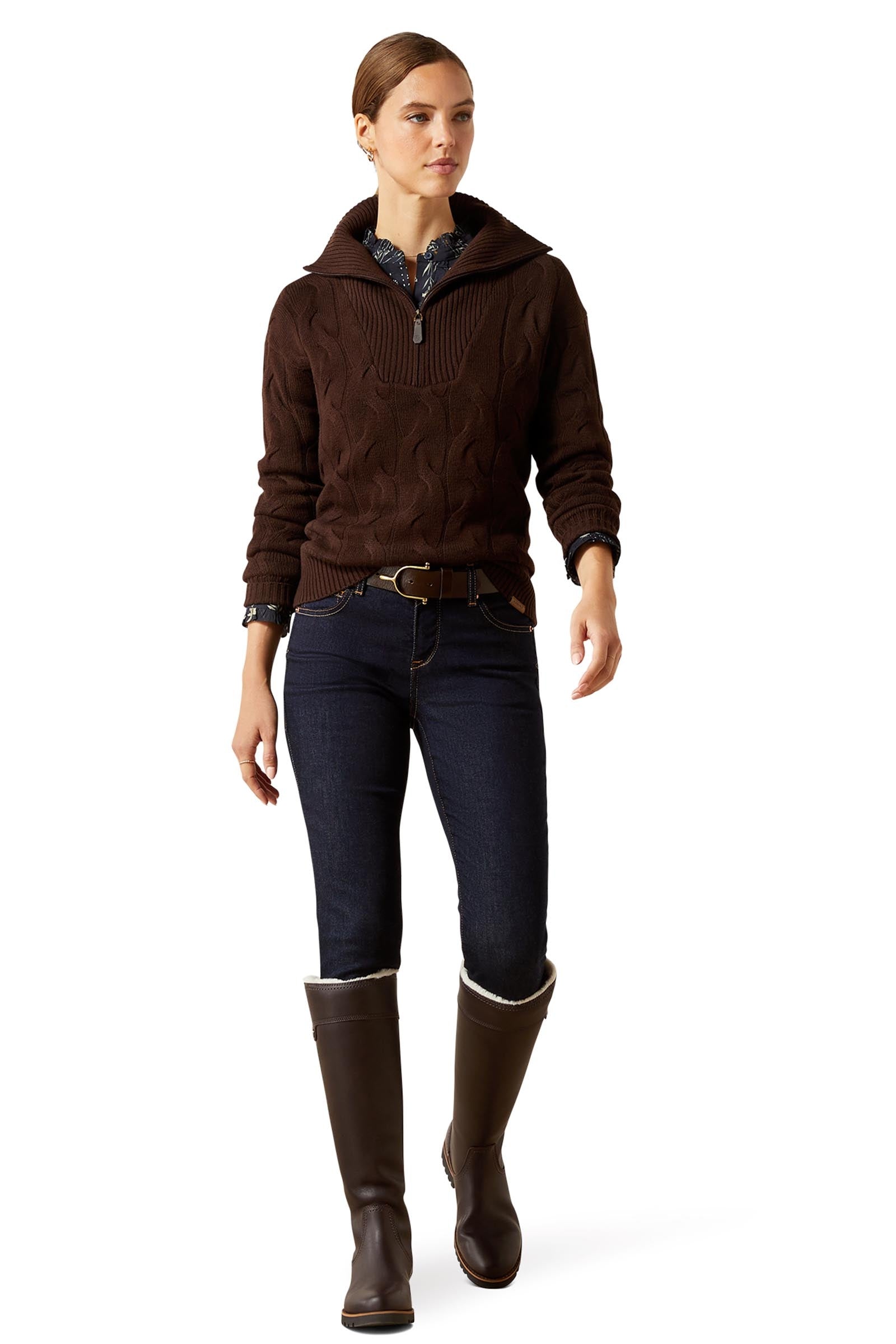 Ariat Alamere Women´s Sweater With 1/2 Zip Women’s Riding Clothing