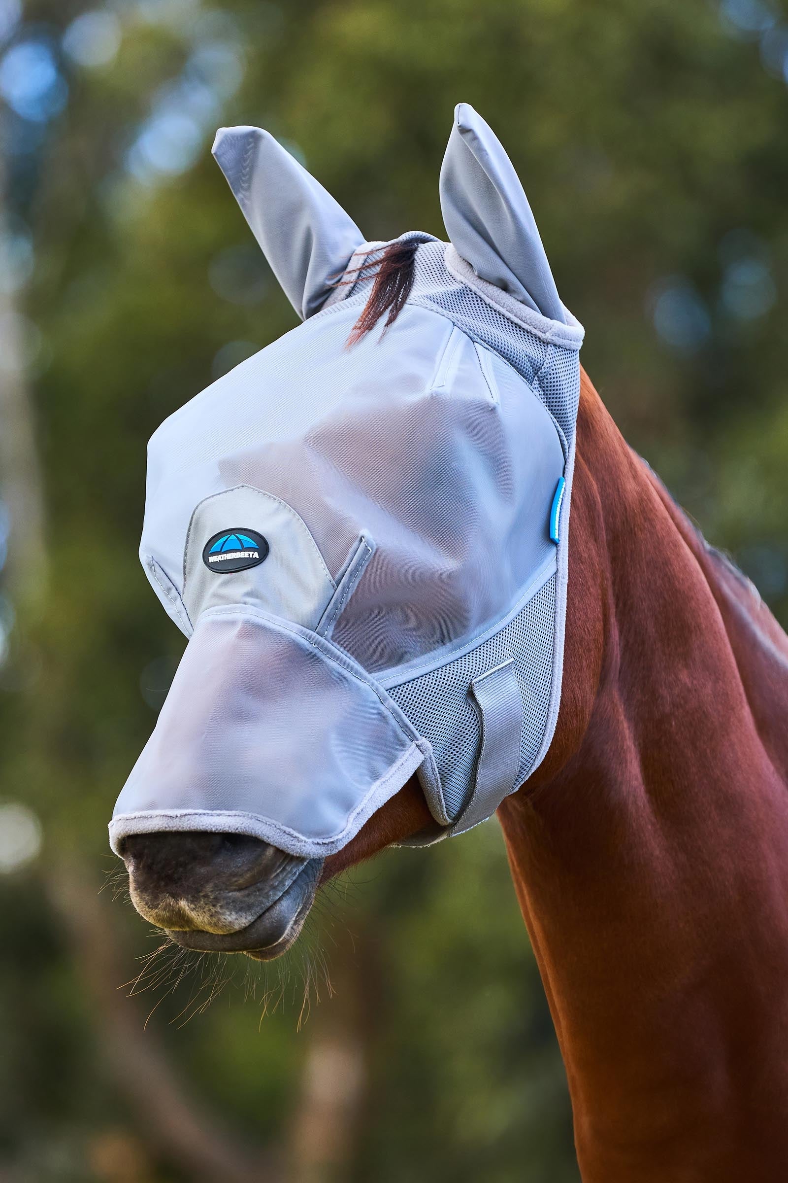 Weatherbeeta Comfitec Fine Mesh Fly Mask With Ears & Nose Antifly Protection for Horses