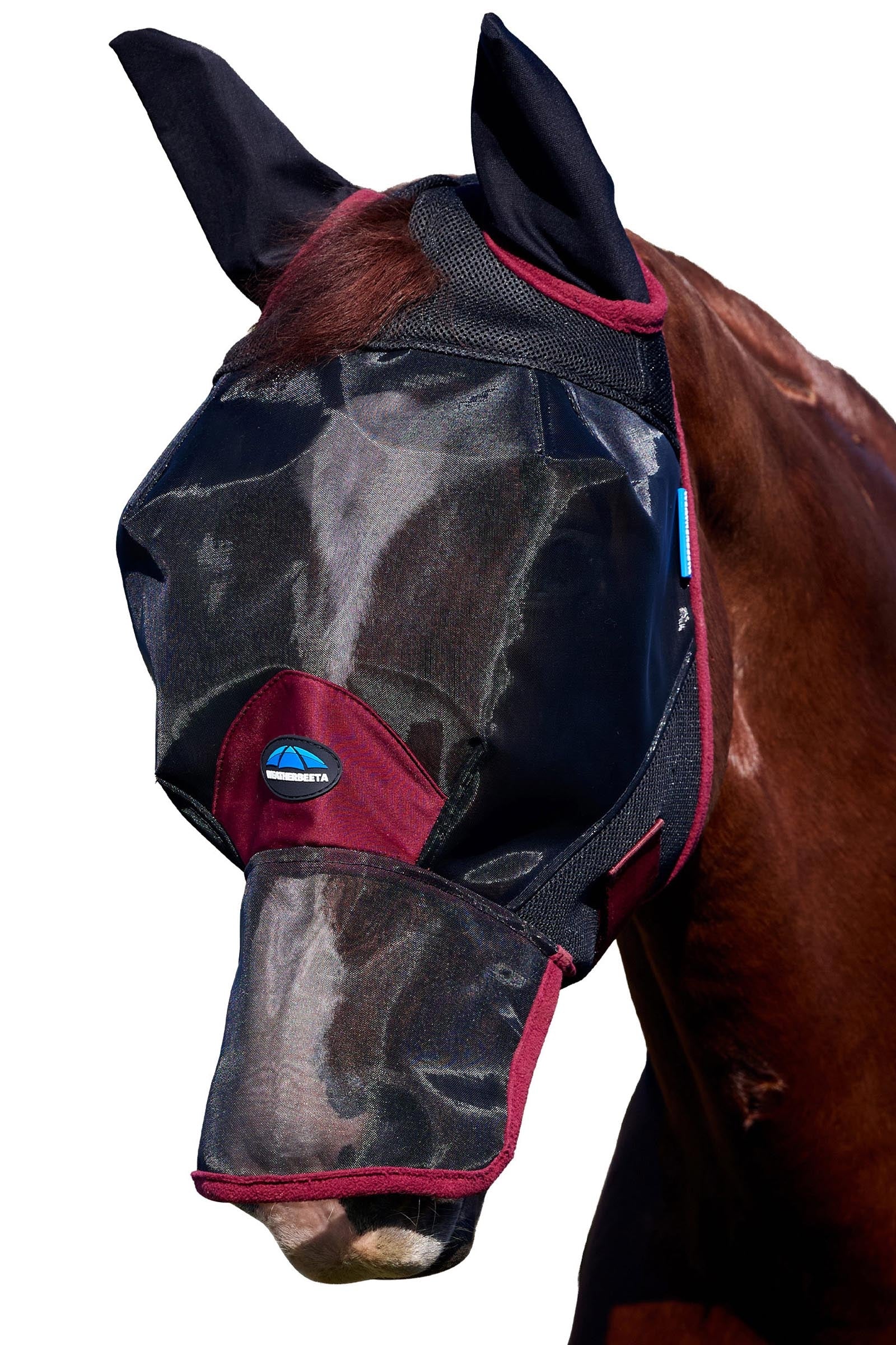 Weatherbeeta Comfitec Fine Mesh Fliegenmaske mit Ohren und Nase Fliegenschutz