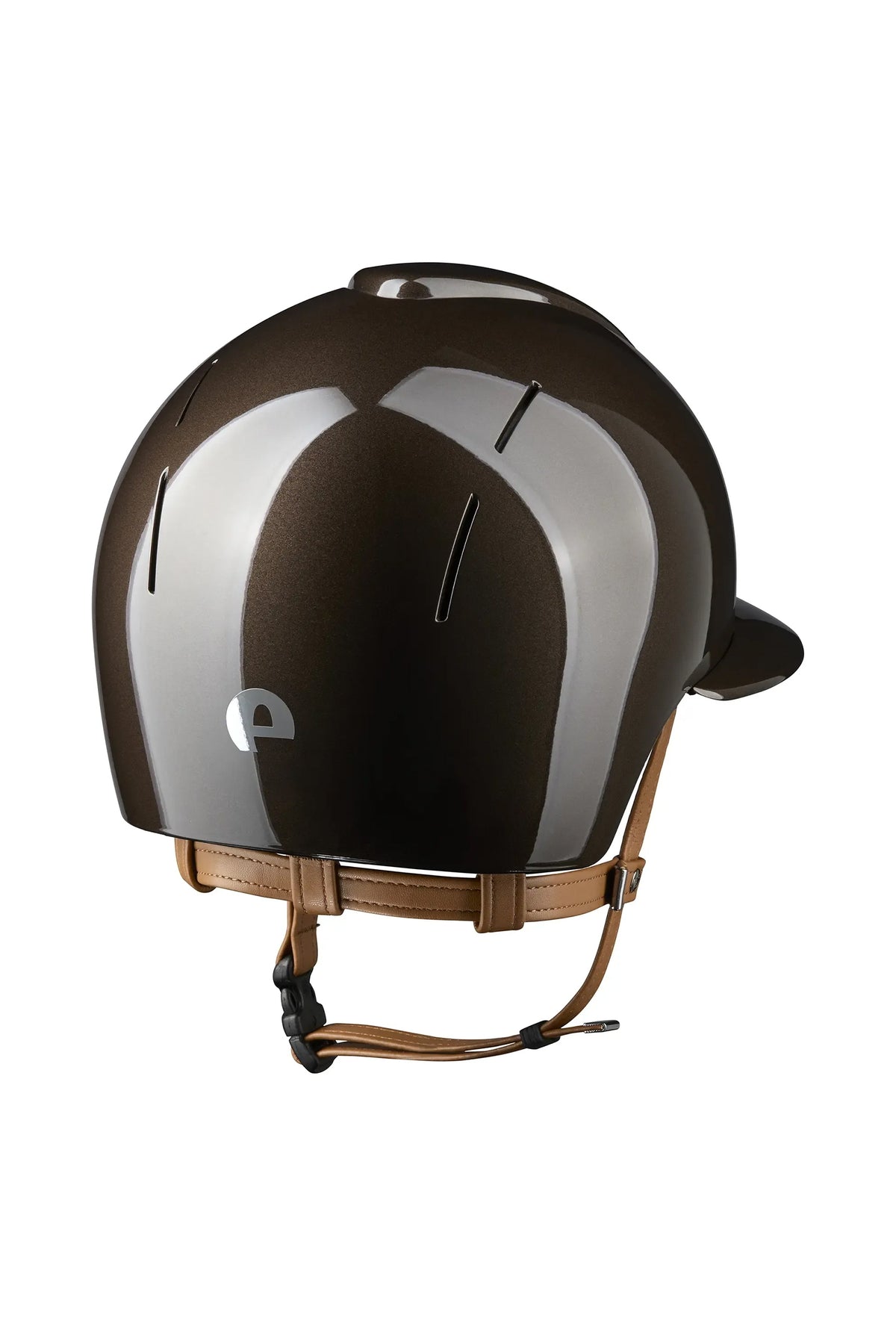 KEP Helmets KEP NOVA ABS Metal Polish/Beige Polo Riding Helmet Safety Equipment