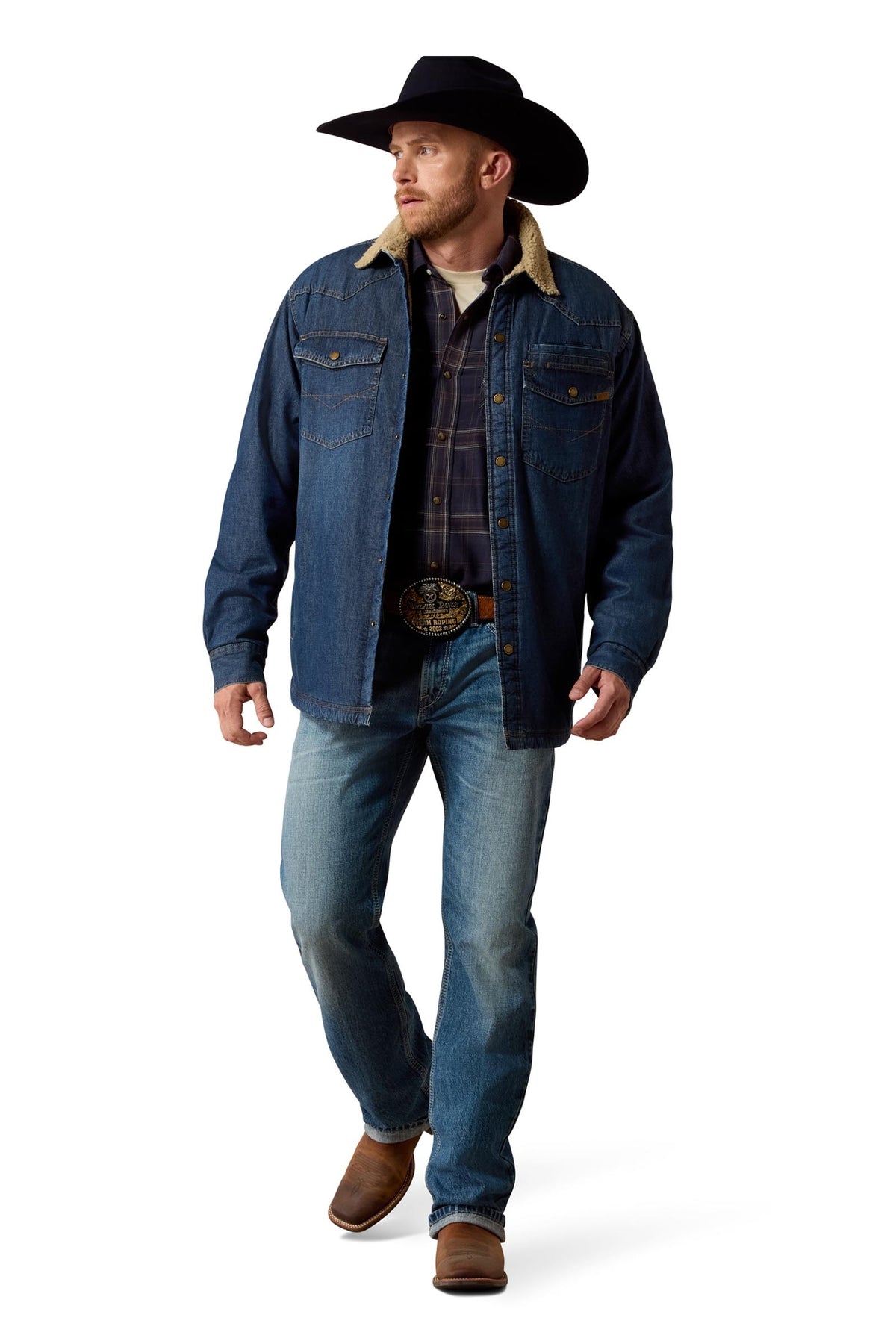 Ariat Men's Sherpa-Lined Shirt Jacket Mens Riding Clothing