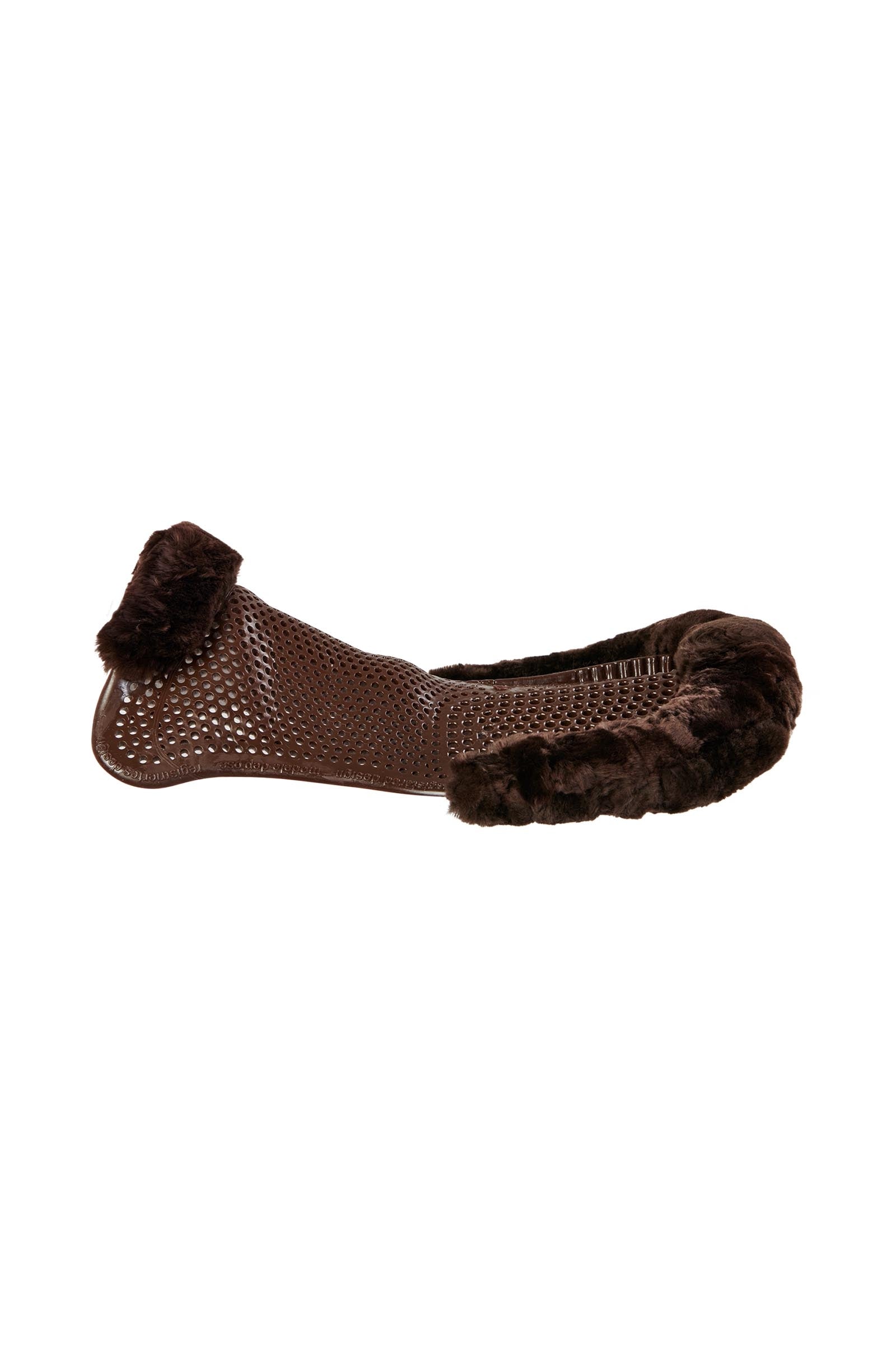 Acavallo Gel Non Slip Classic With Sheepskin Cut-Out Rear Riser Saddle Pads