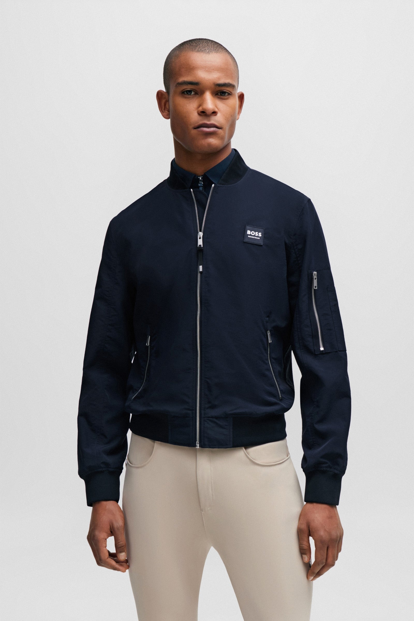 Boss Steve Pilot Bomber Jacket Mens Riding Clothing