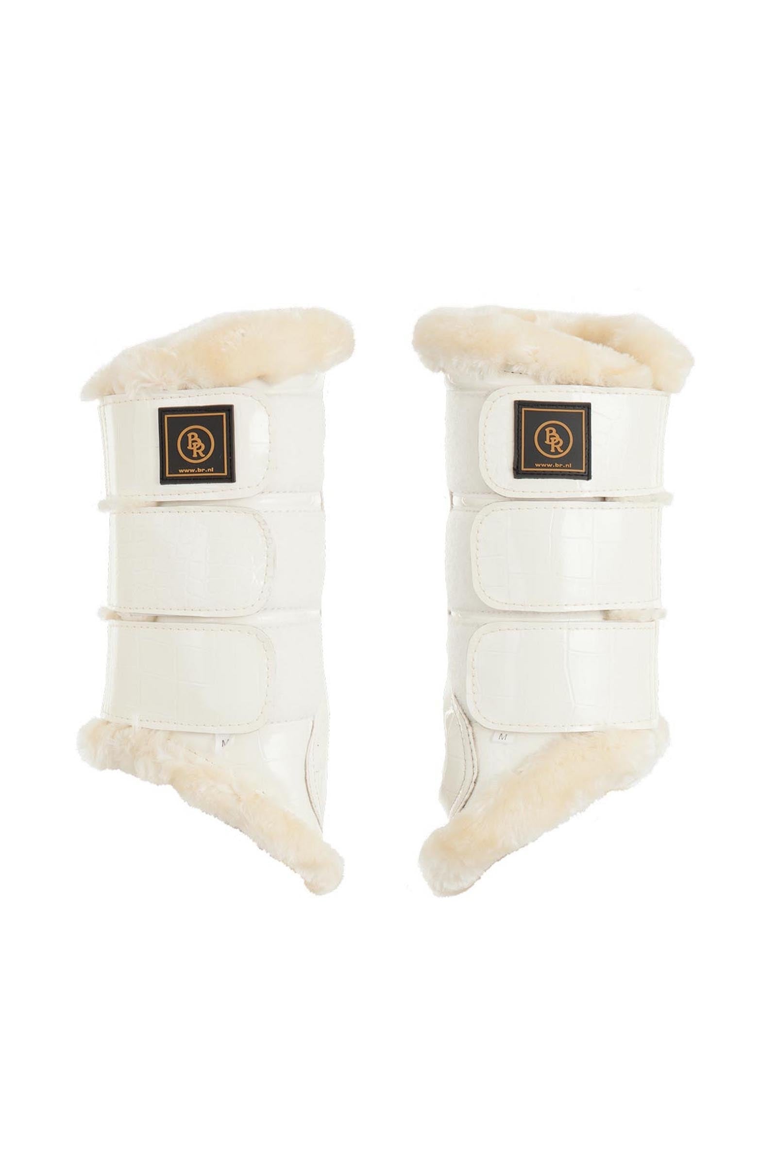 BR Majestic Faux Patent Leather Horse Boots Leg & Hoof Protection