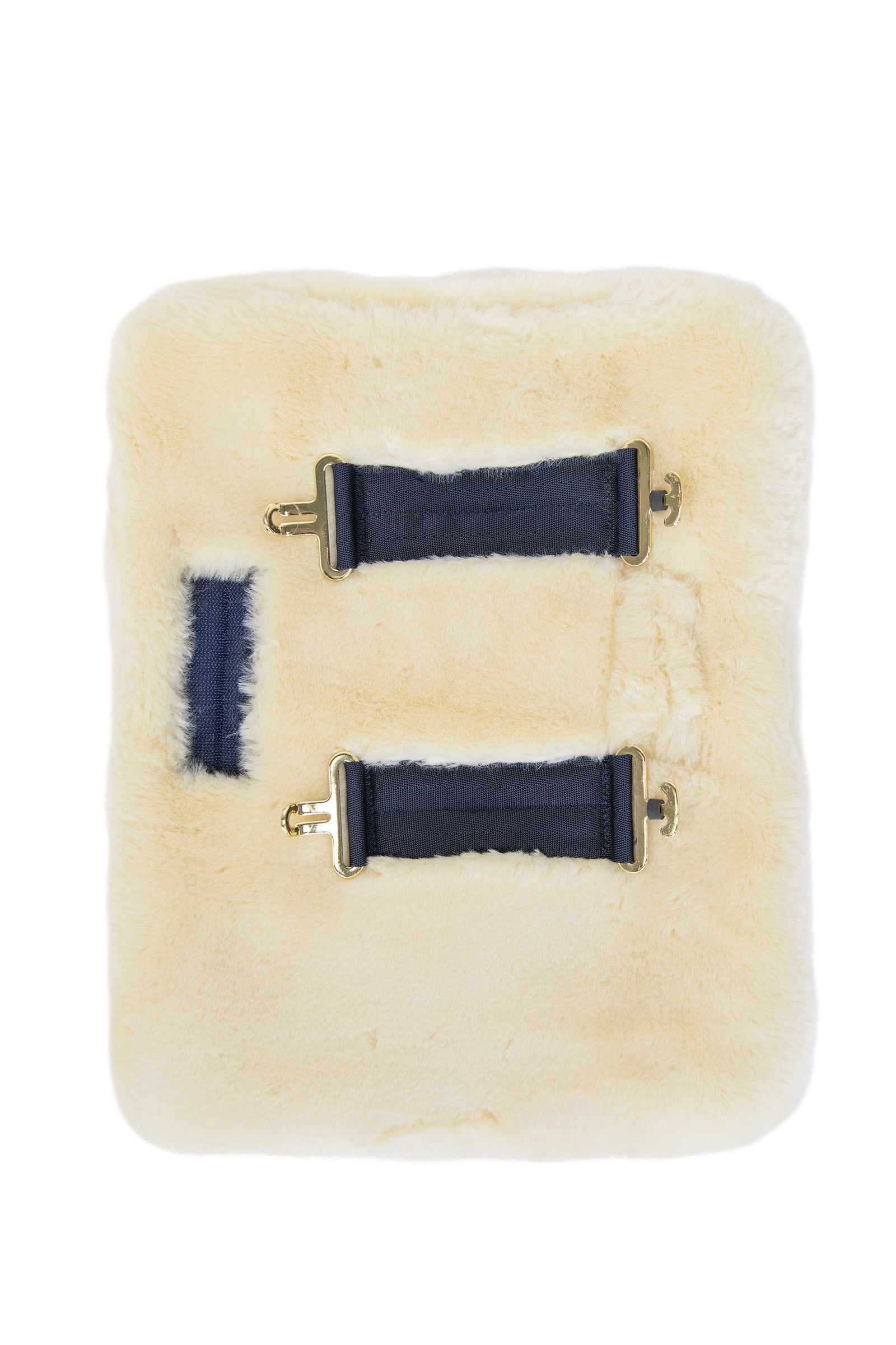 Kentucky Horsewear Brusterweiterung aus veganem Lammfell, 2 Schnallen Pferdedecken