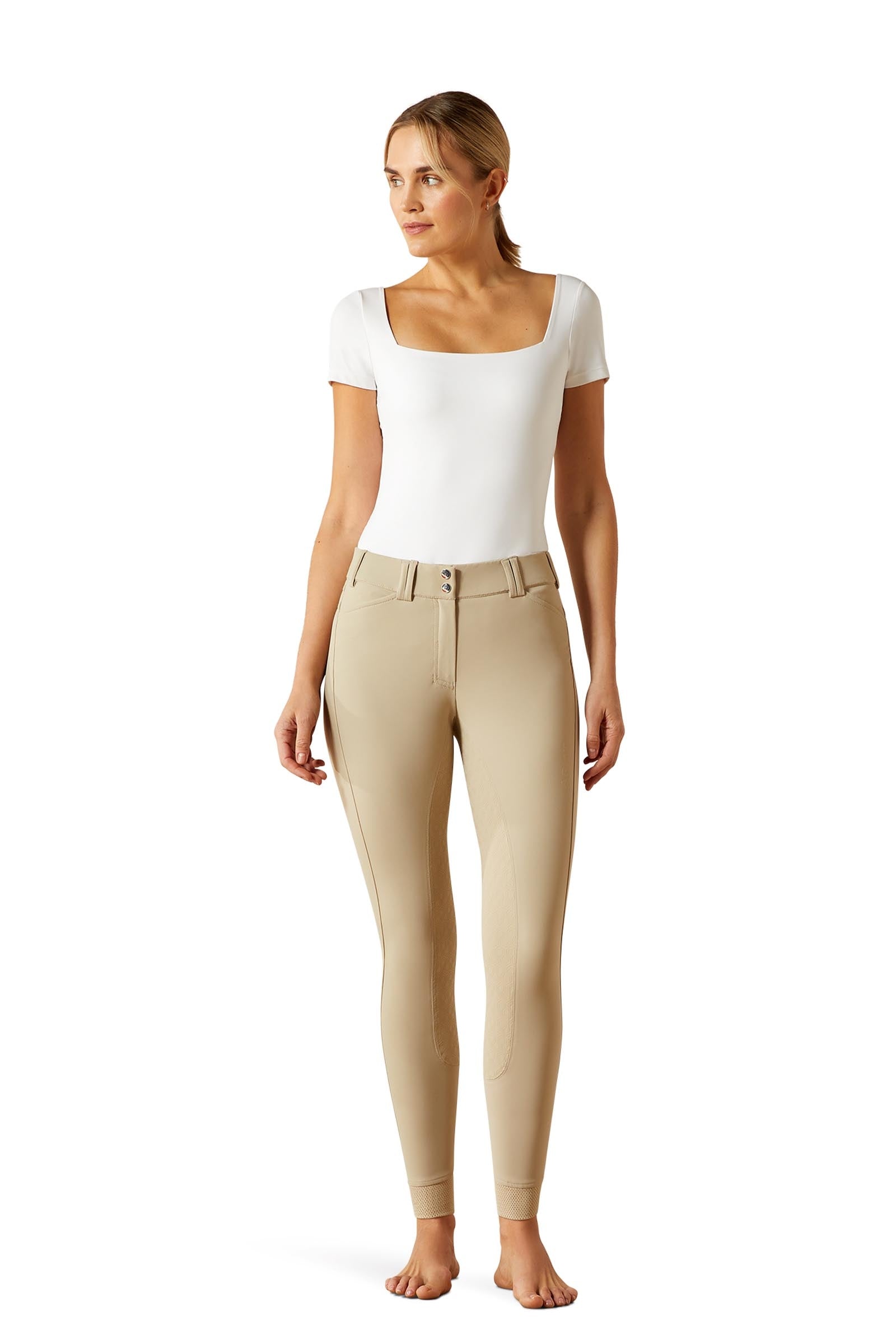 Ariat Tri Factor Women's Full Seat Breeches With Silicone Grip Womens Breeches
