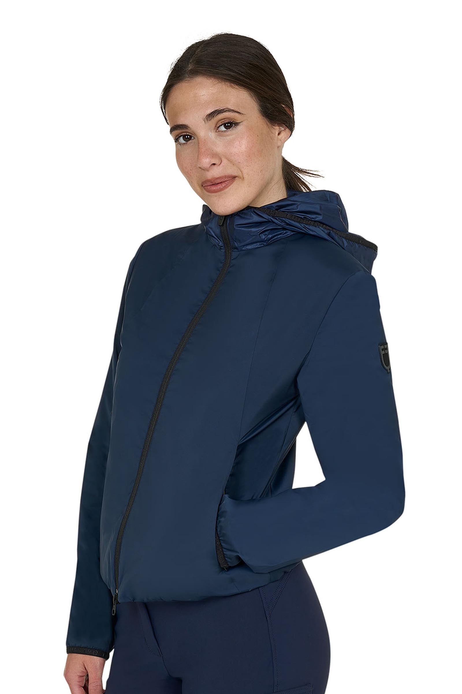 Equestro SS2026 Women's Foldable Warmer Nylon Jacket Damen Reitbekleidung