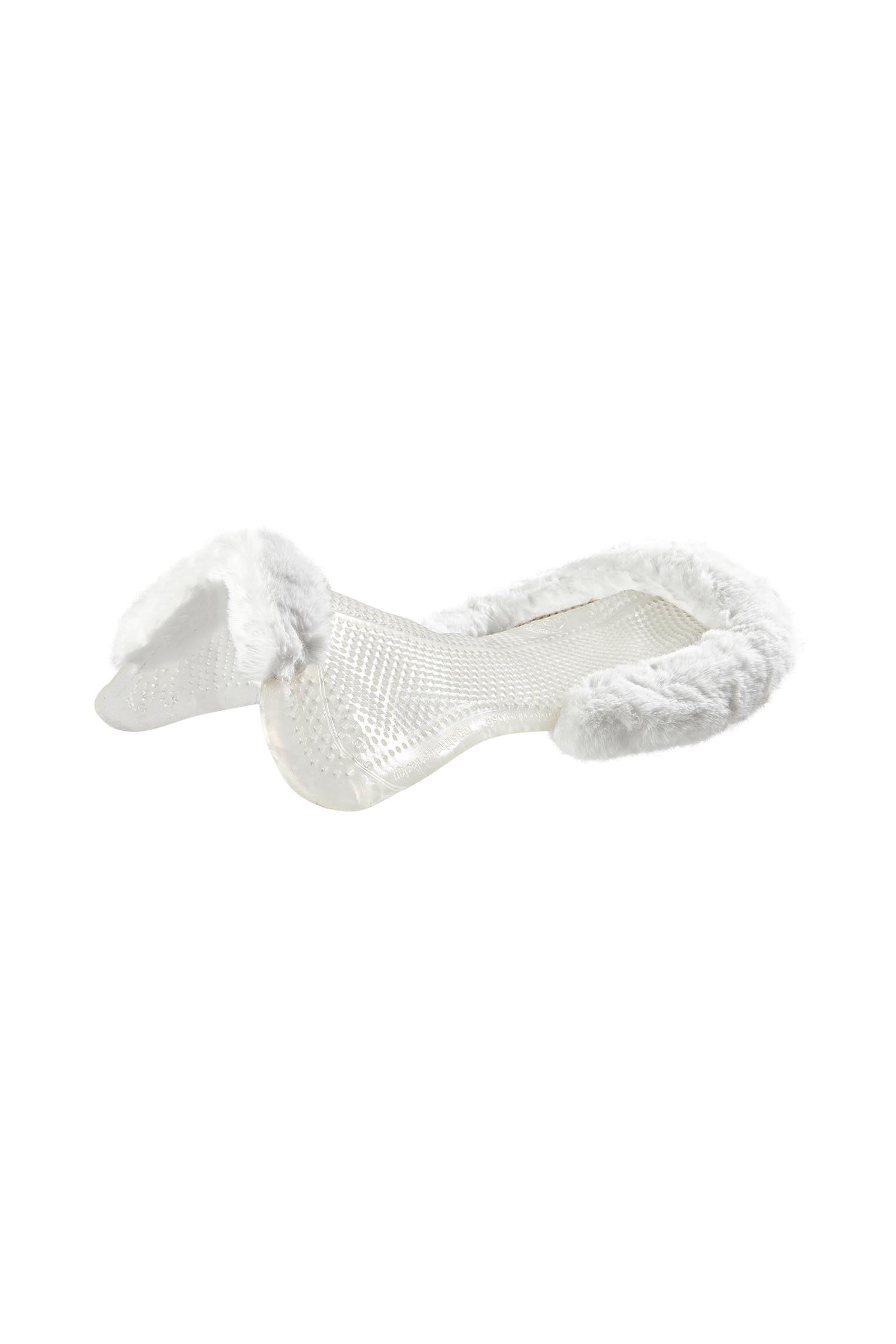 Acavallo Gel Non Slip Classic With Faux Sheepskin Cut-Out Flat Saddle Pads