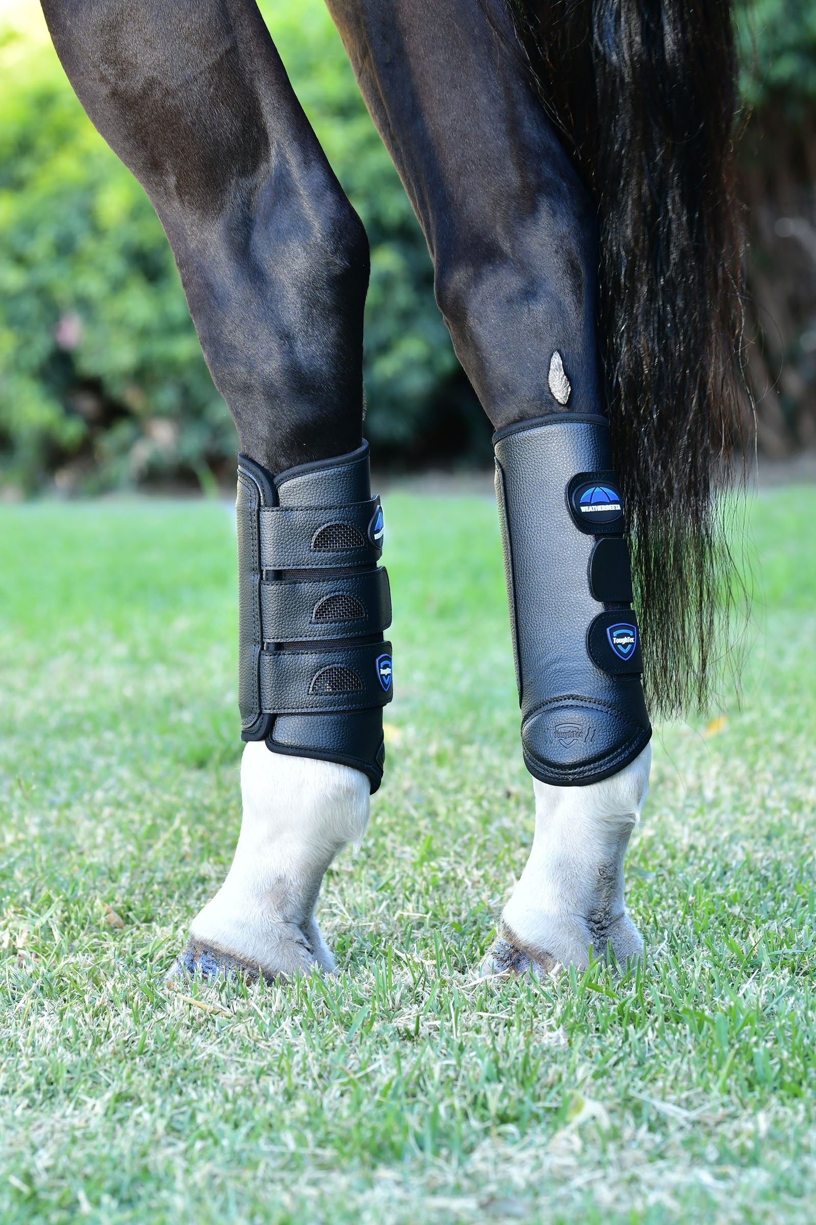 Weatherbeeta Tough-Tec Eventing Hind Boots Leg Protection & Hoof Protection for Horses