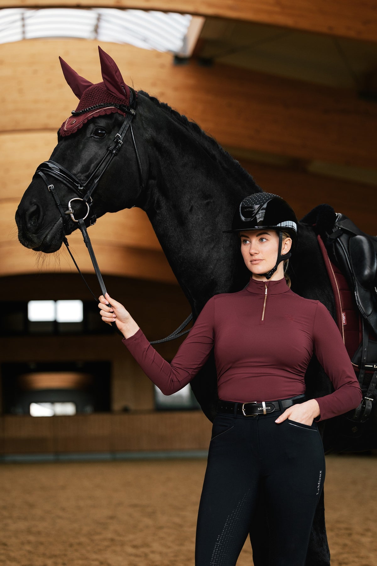LeMieux Lustre Ruched Base Layer w. UV Protection Women’s Riding Clothing