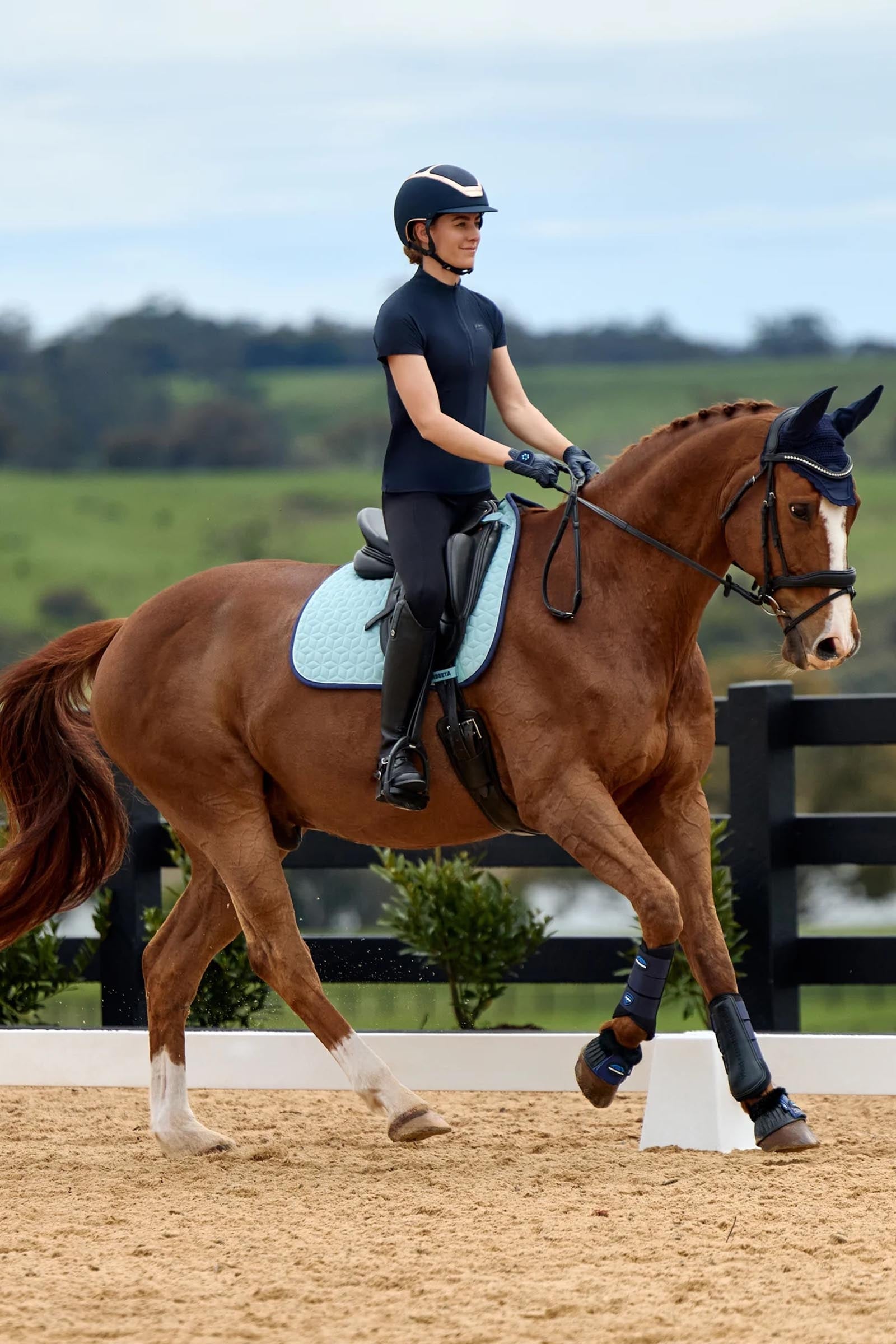 Weatherbeeta Suede Elite Air-Tec Dressage Saddle Pad Saddle Pads