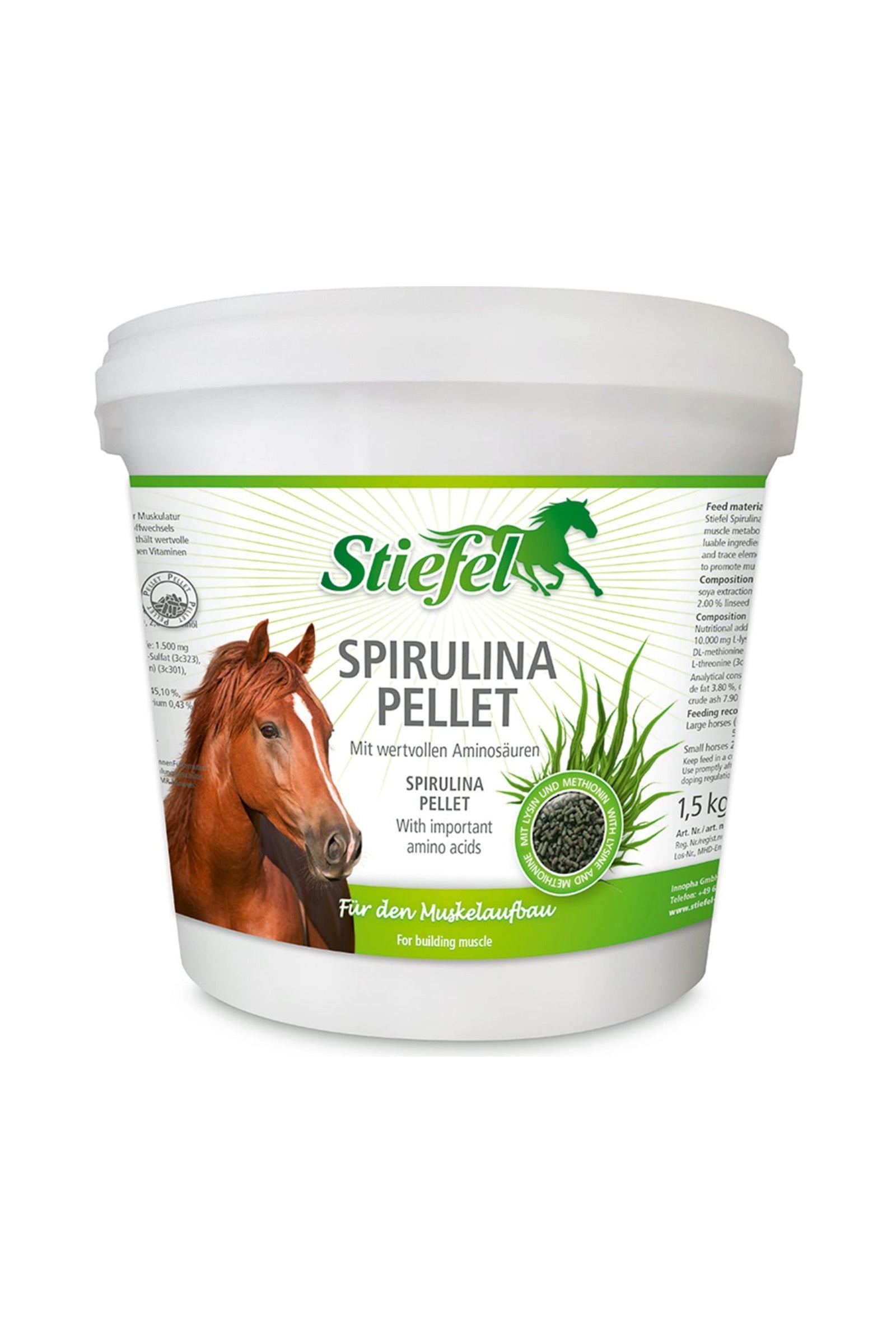 Stiefel Spirulina Pellet, 1.5kg Horse Feed & Nutrition