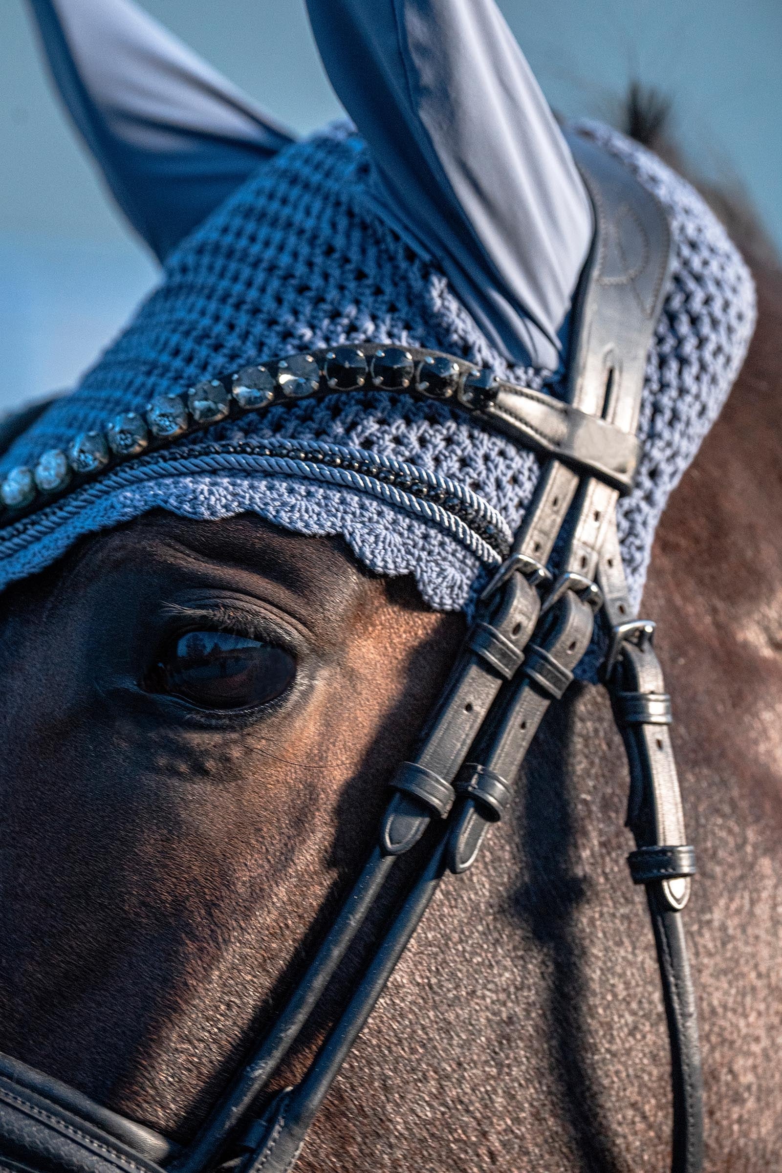Eskadron Platinum 26 Crystal Fly Hood Saddle Pads