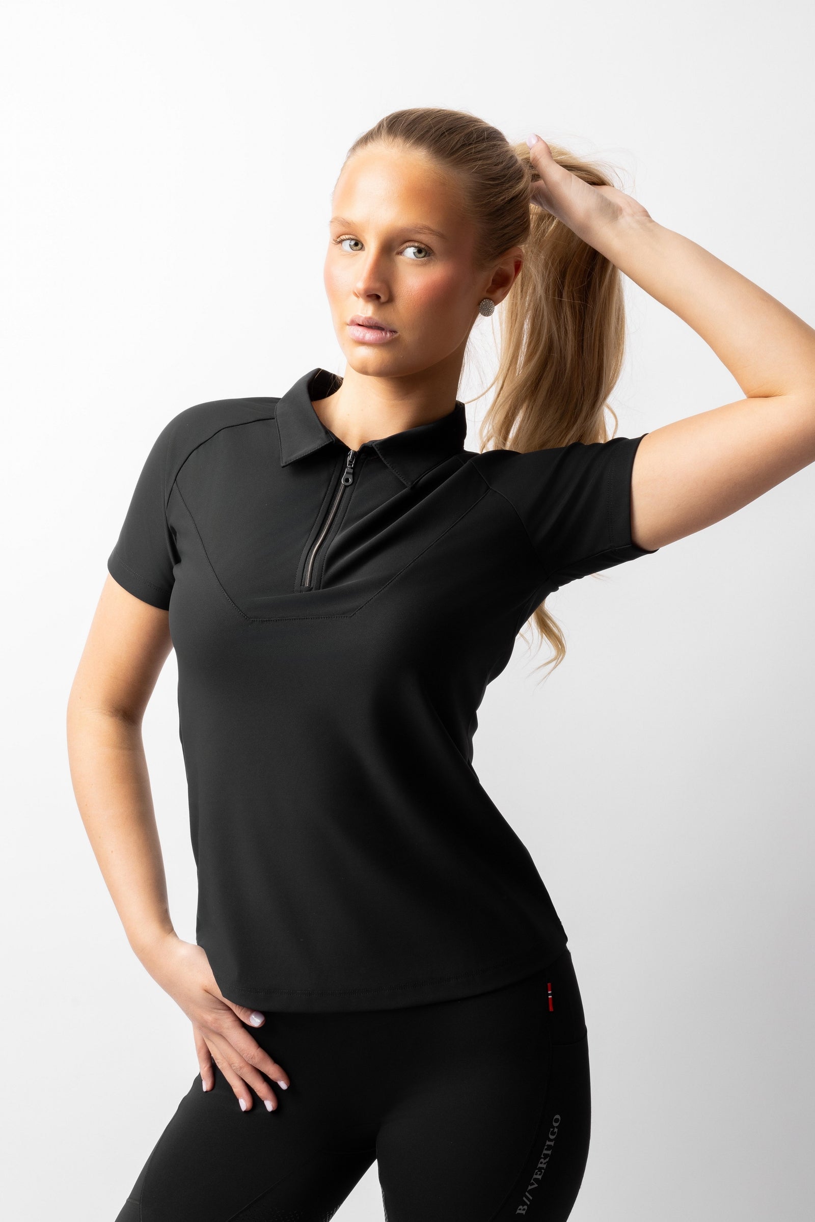 B Vertigo Giselle Damen zweifarbiges Poloshirt Damen Reitbekleidung