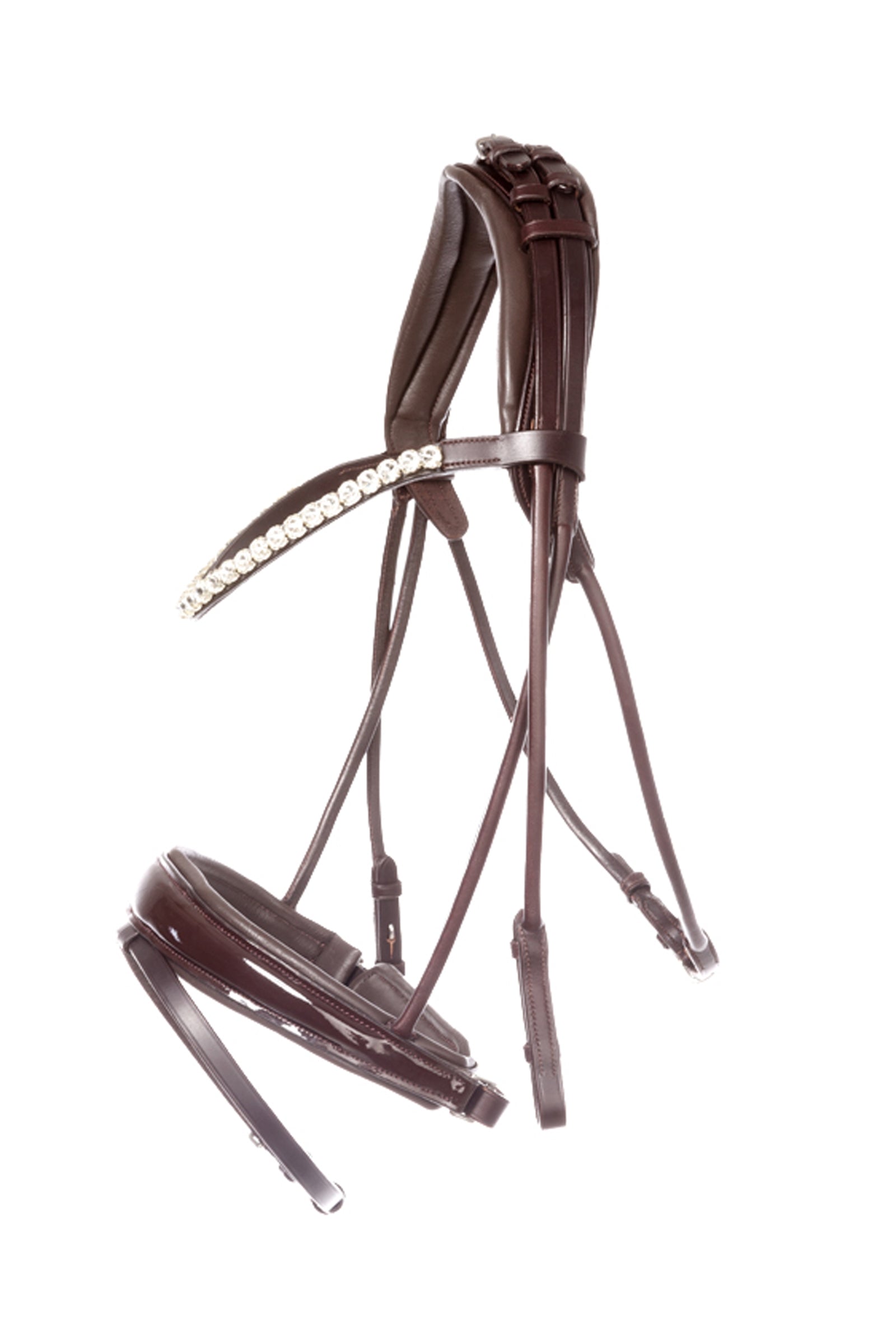 Kavalkade Florina Patent Leather Bridle With Crank Noseband Trensenzäume & Zügel