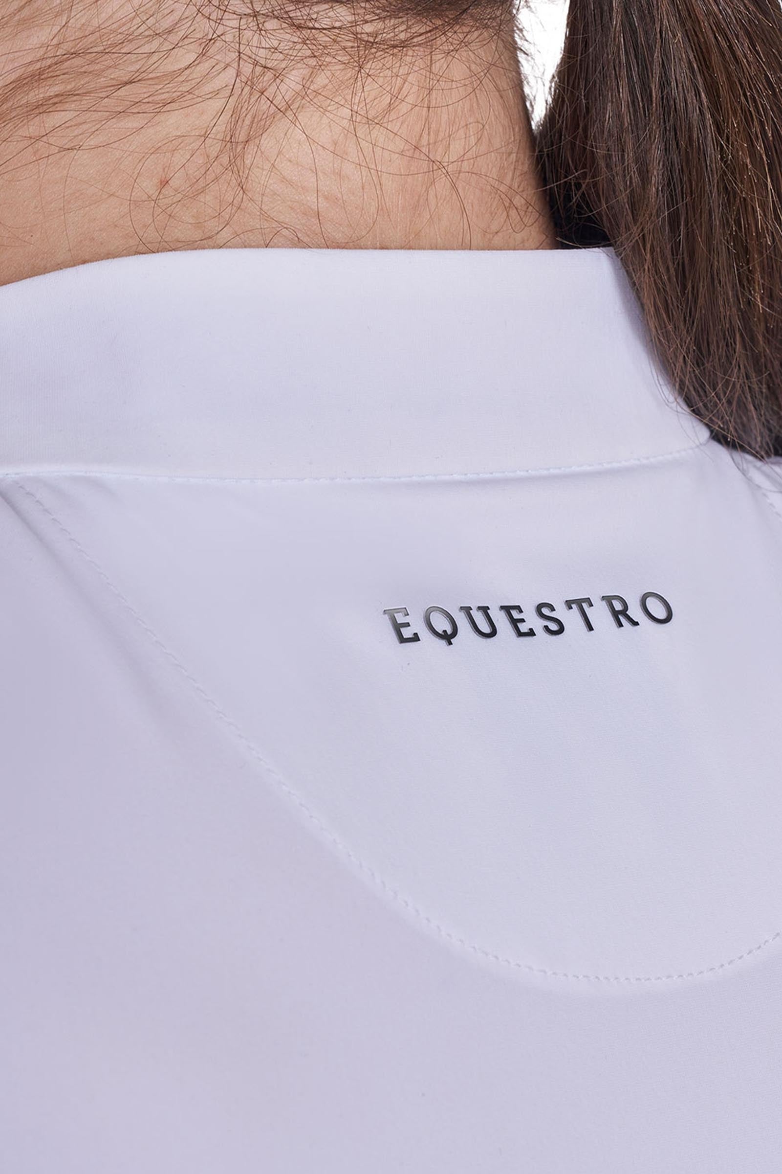 Equestro SS2026 Women's Perforated Training Polo Shirt SS ZIP Women’s Riding Clothing