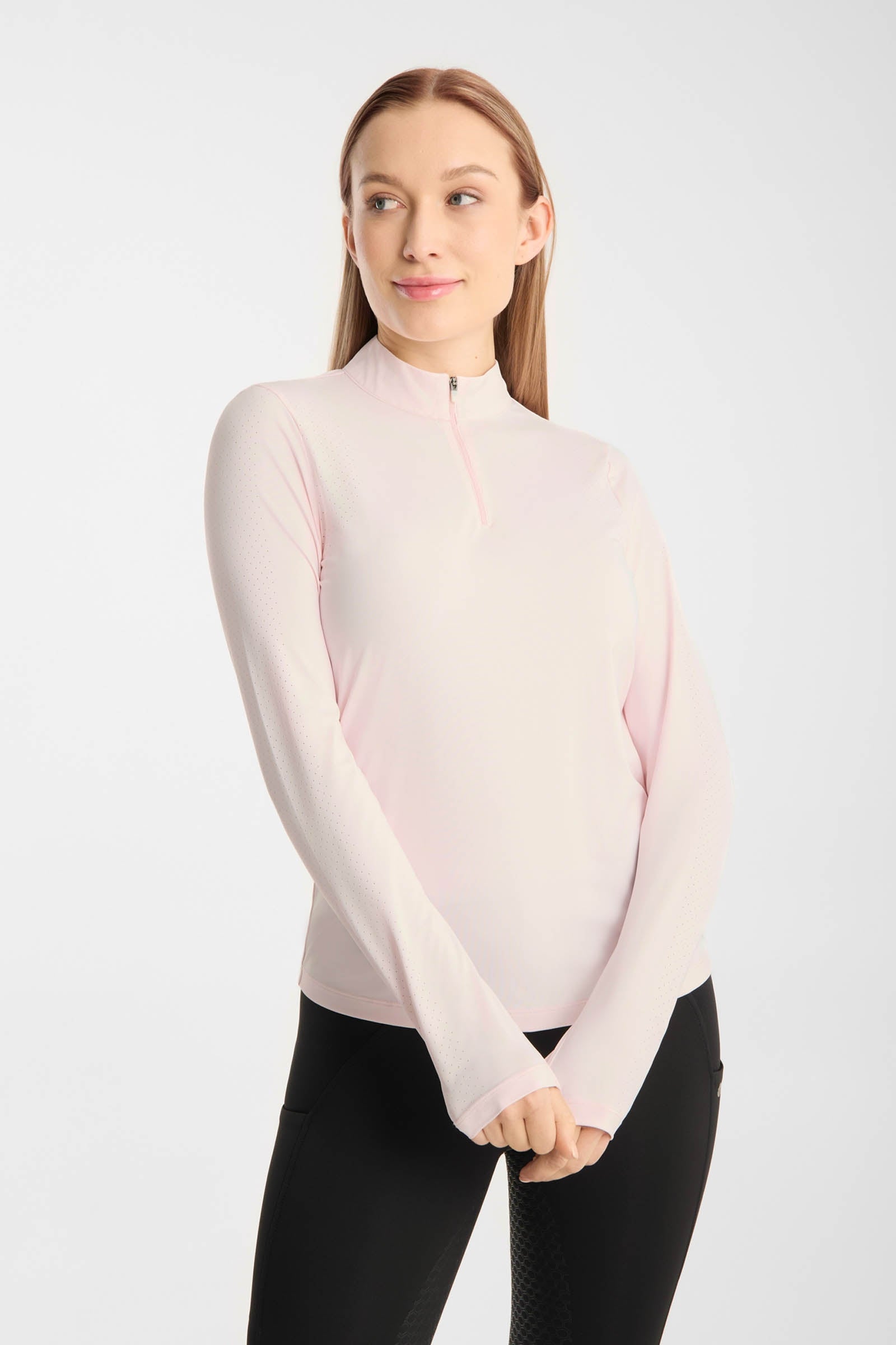 Horze Emmie Damen kühlendes Funktionsshirt mit langen Ärmeln Damen Reitbekleidung