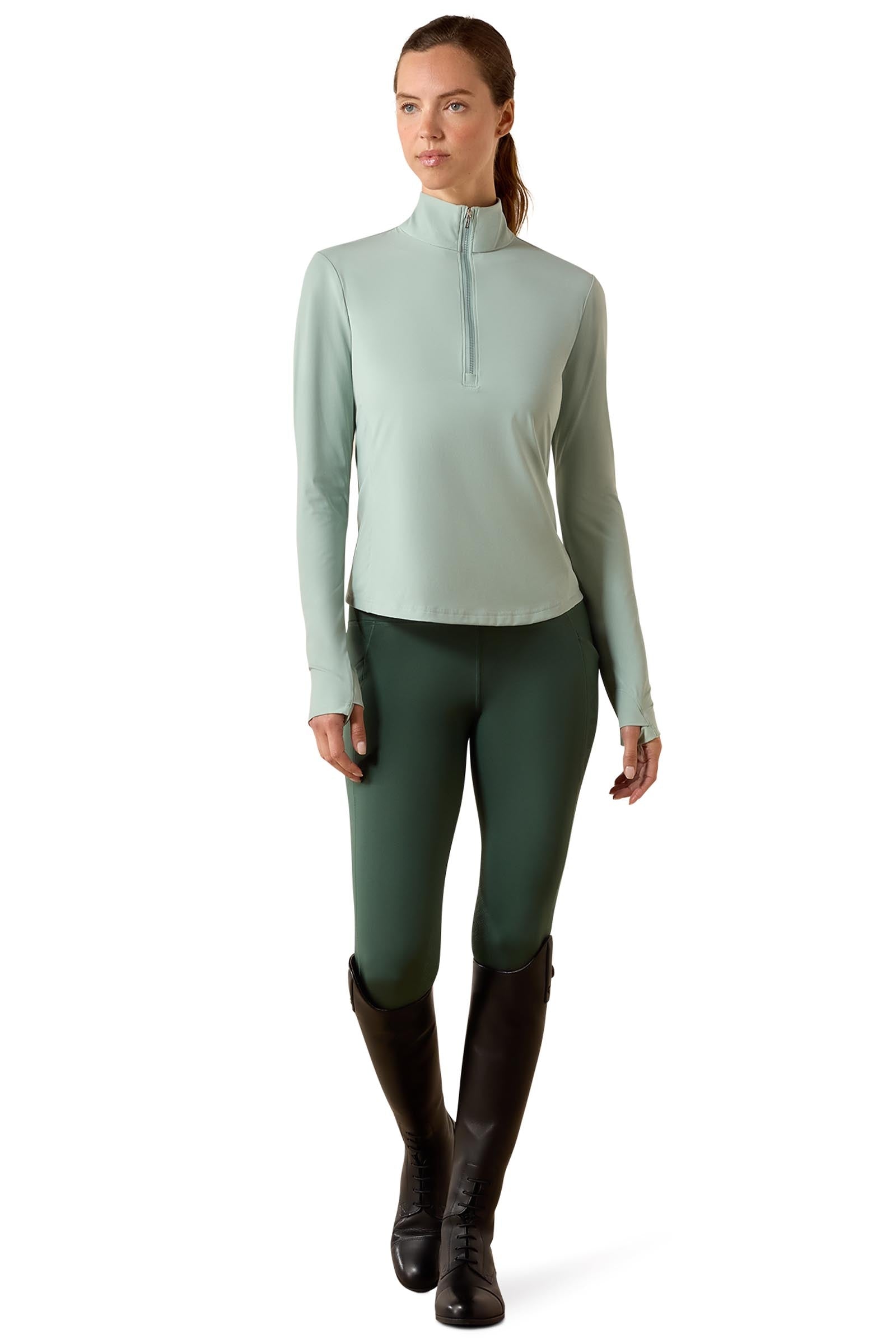 Ariat Women's SolVeil 1/2 Zip Baselayer Women’s Riding Clothing
