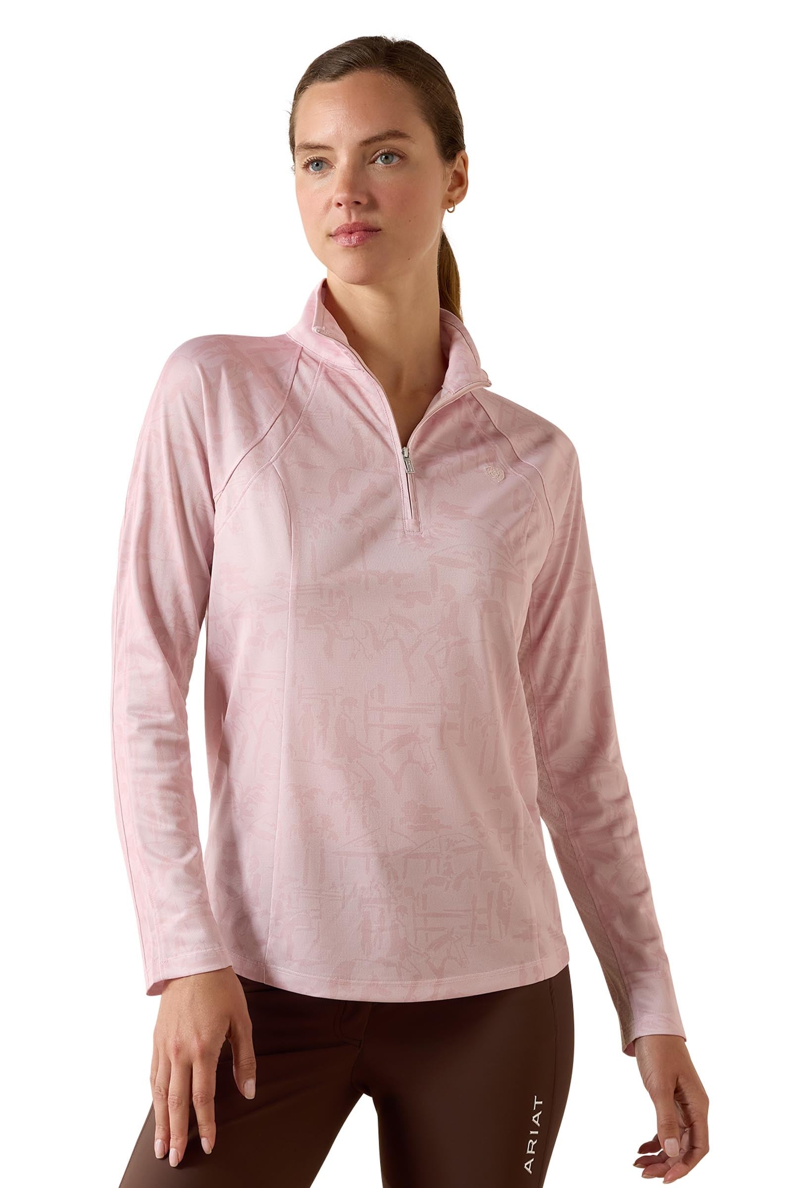 Ariat Women's Sunstopper 3.0 1/4 Zip Baselayer Damen Reitbekleidung