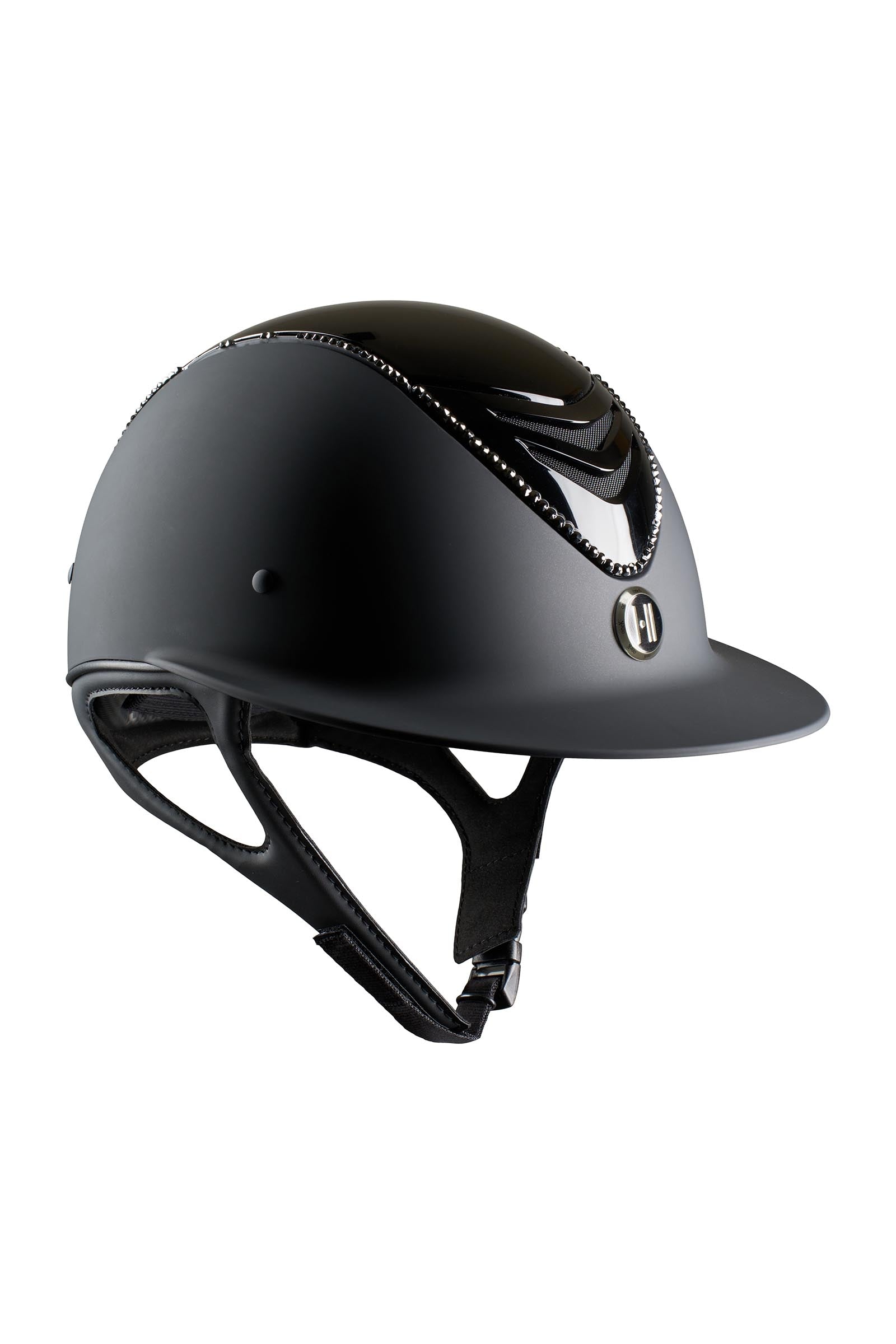 OneK Avancé Lux Matt, Glossy Top, Swarovski Reithelm Reithelme & Sicherheitswesten