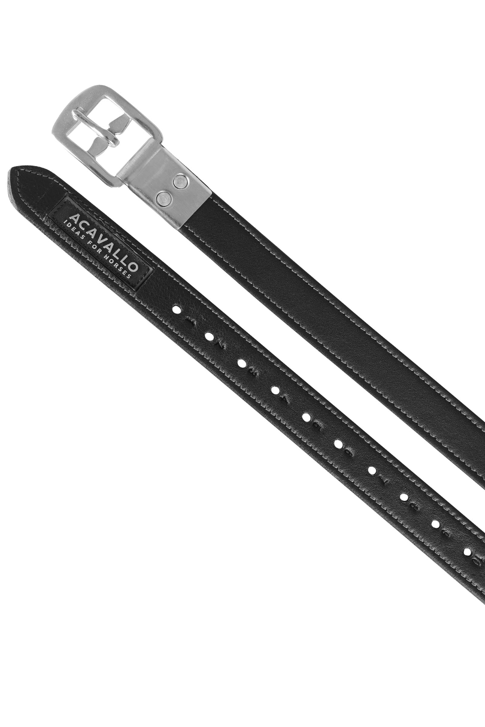 Acavallo Kalbsleder Steigbügelriemen mit ummantelter Schnalle Sättel & Sattelgurte