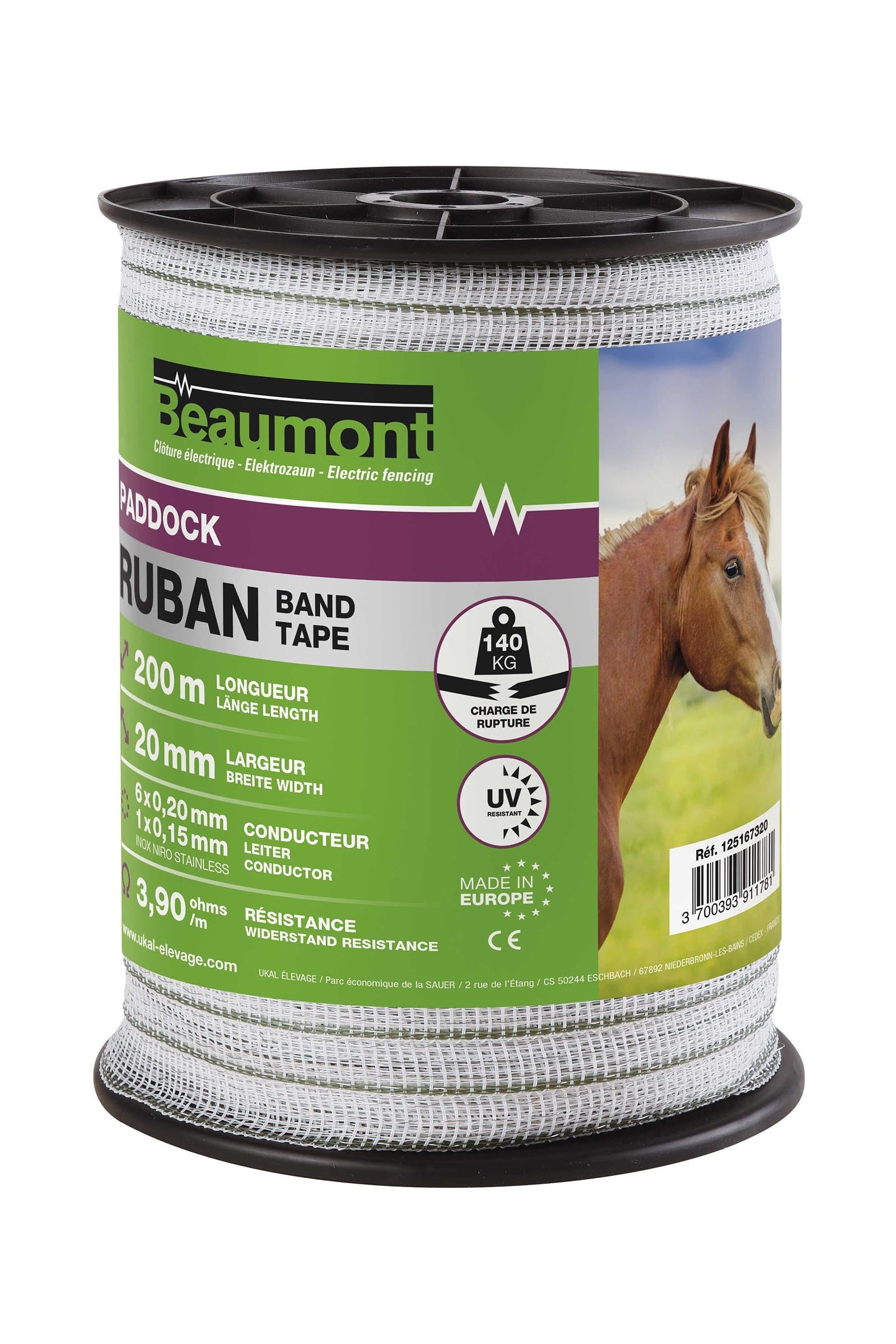 Beaumont Tape 20 mm, 200 m Fencing Supplies