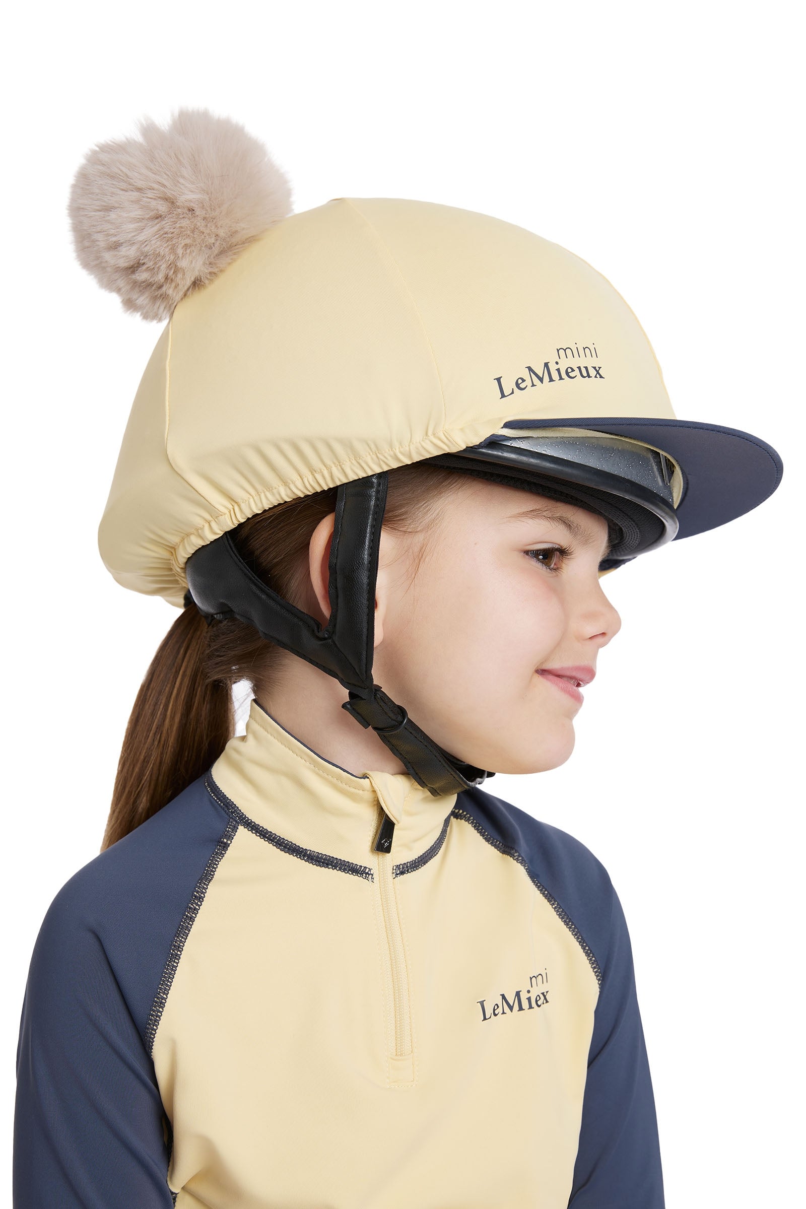 LeMieux Mini Double Pom Hat Silk Kids Apparel