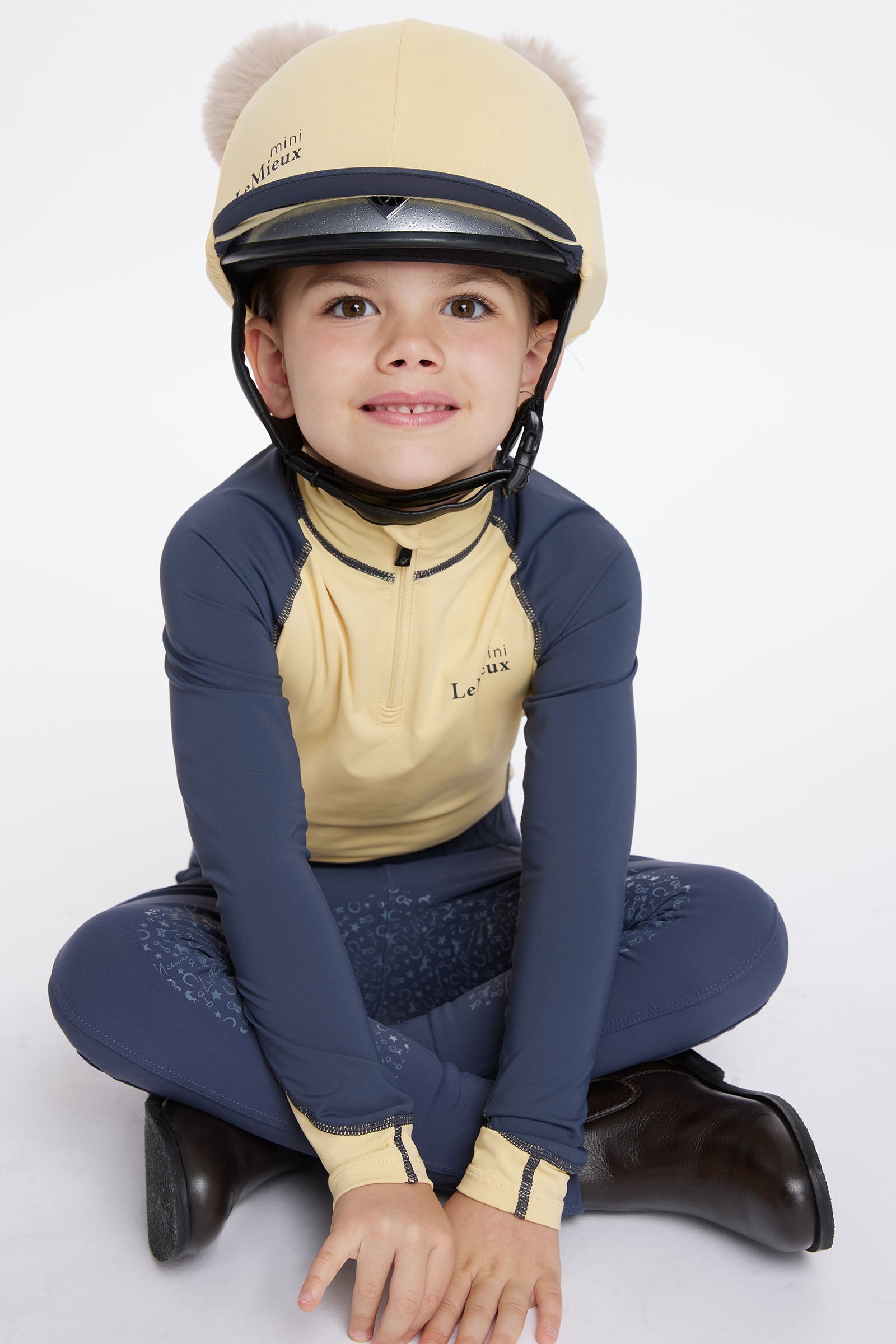 LeMieux Mini Double Pom Hat Silk Kids Apparel