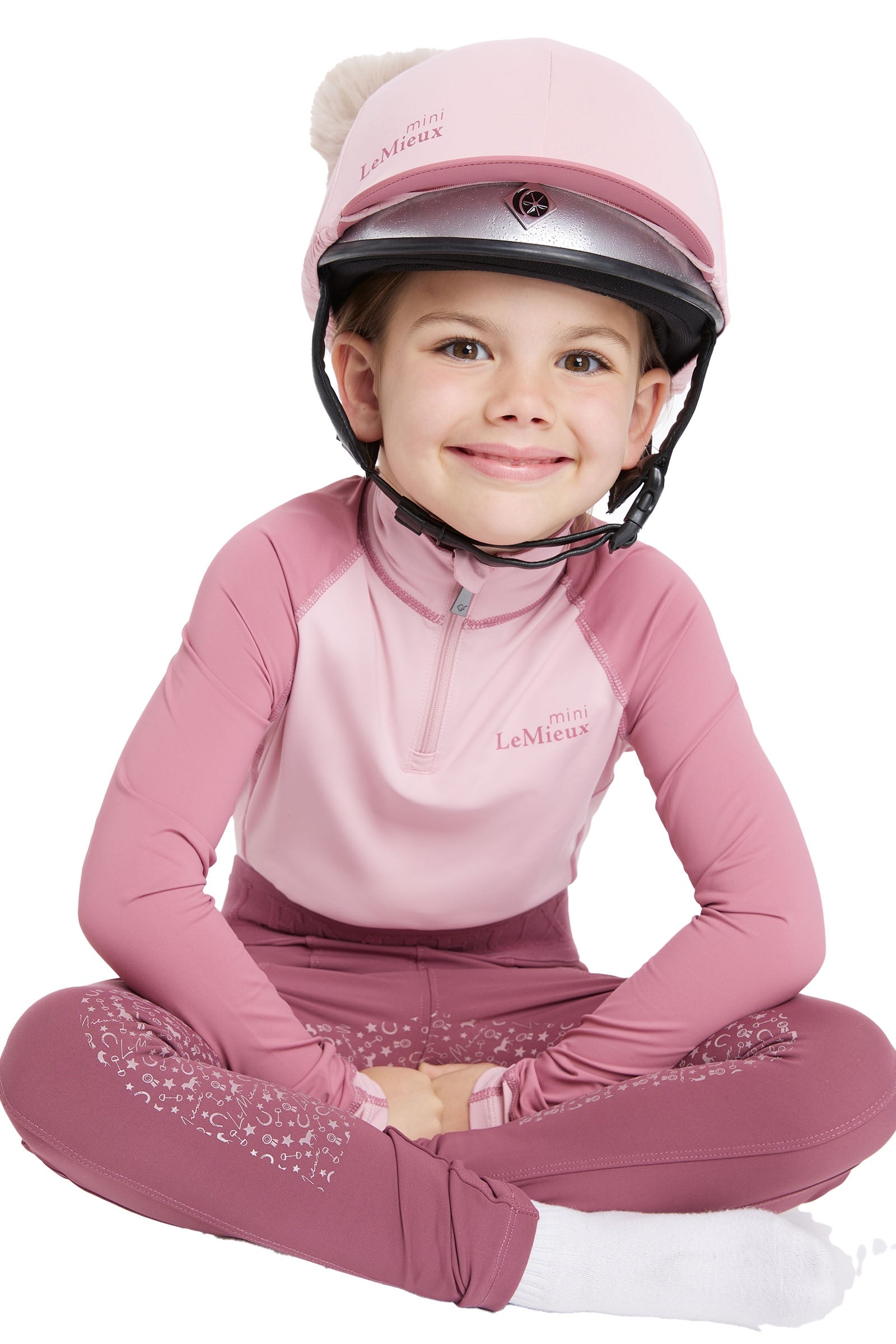 LeMieux Mini Double Pom Hat Silk Kids Apparel