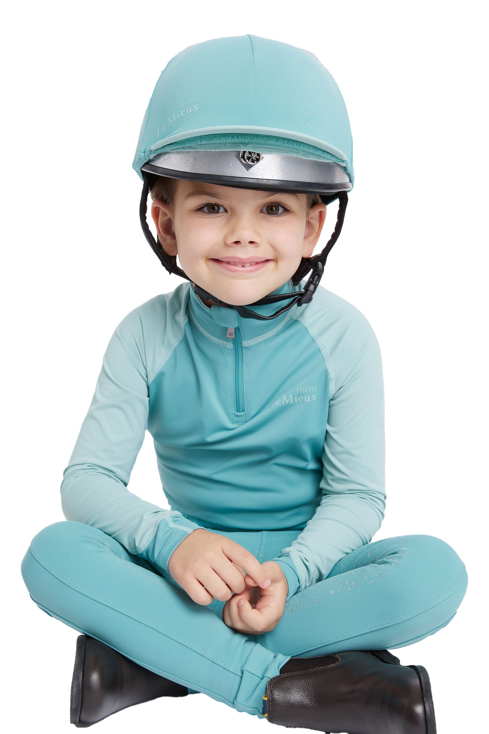 LeMieux Mini Double Pom Hat Silk Kids Apparel