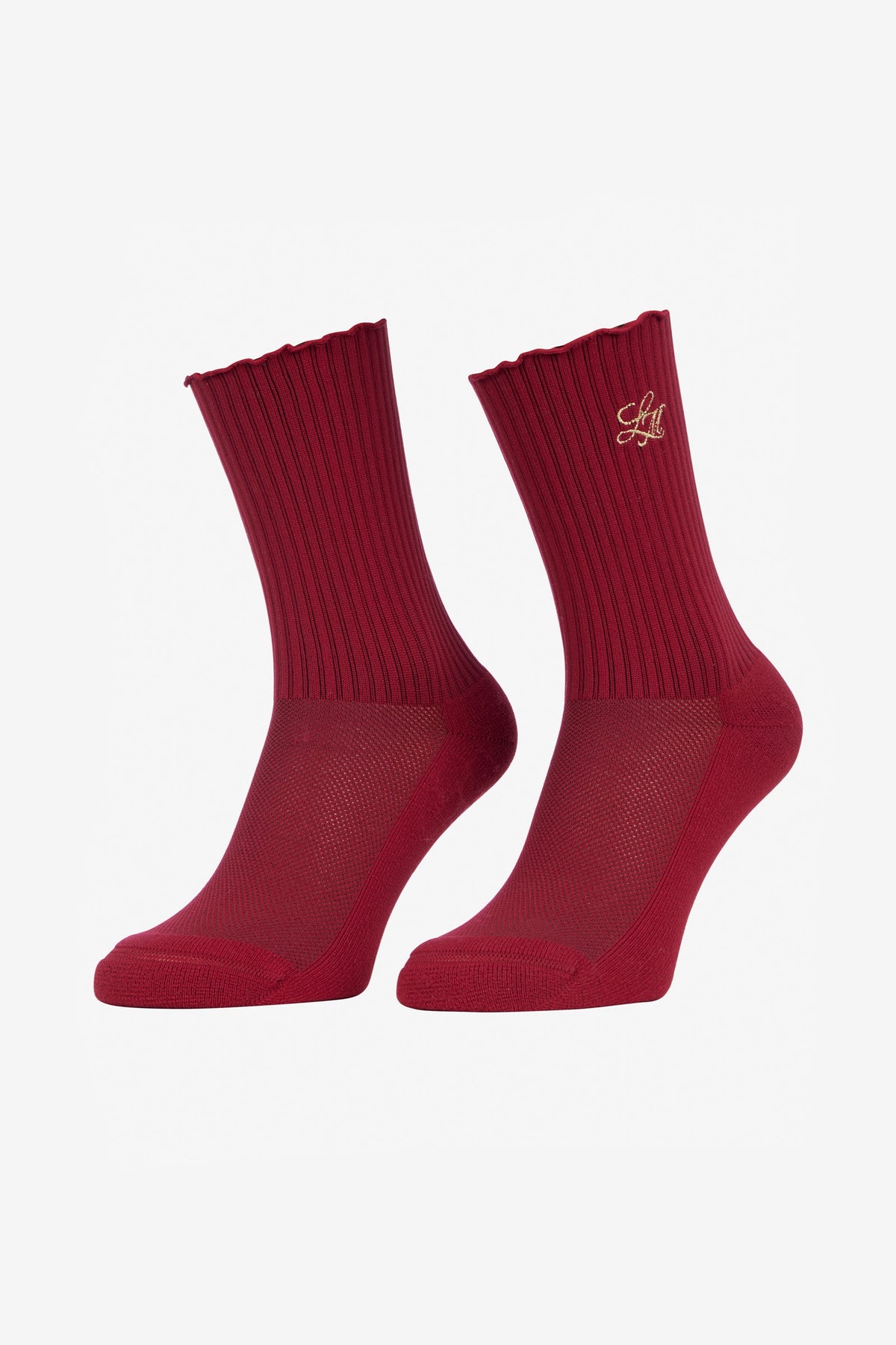 LeMieux Lustre Frill Edge Ribbed Socks Socks