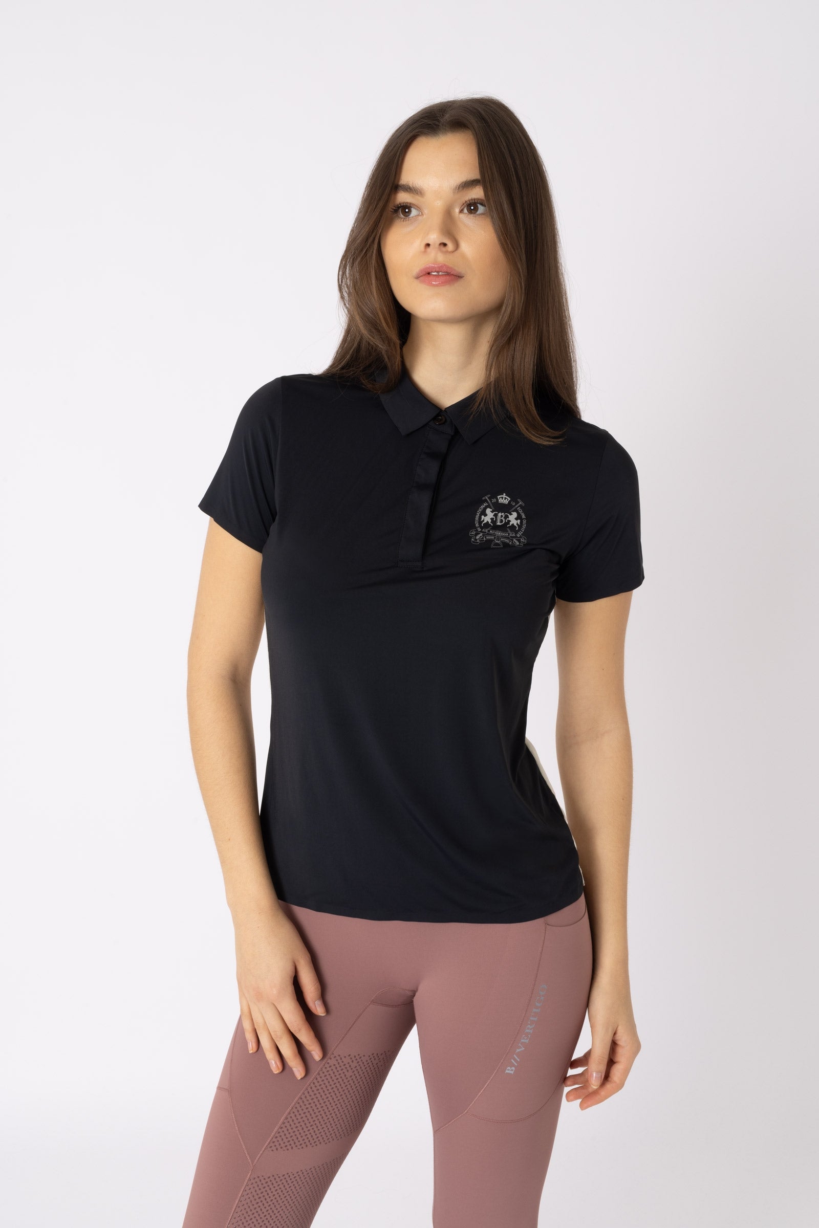 B Vertigo Daphne Nahtloses Poloshirt für Frauen Damen Reitbekleidung
